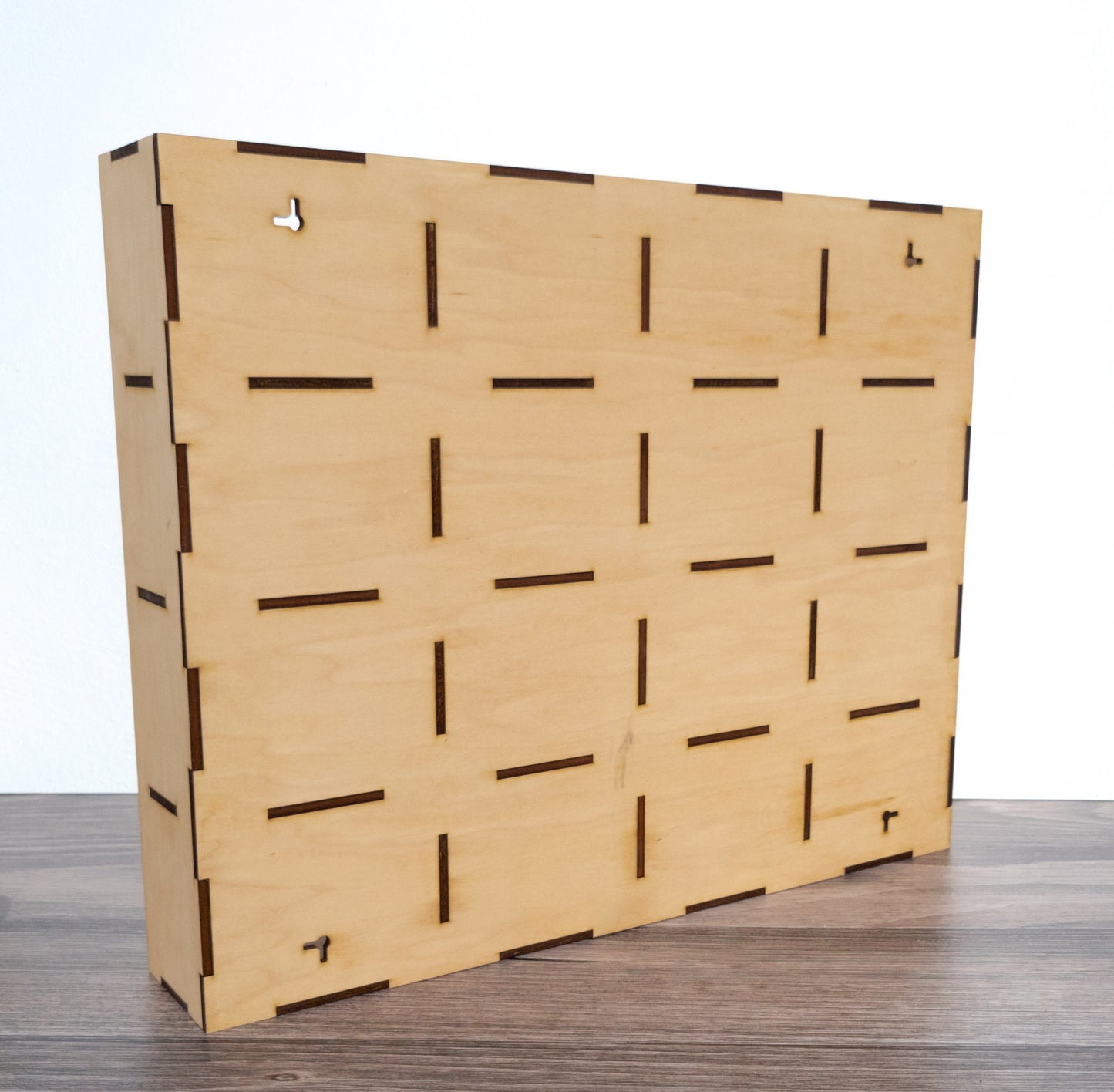 16 Compartment Wooden Display Shelf - 4x5 - Trinket Shelf - Curio Cabinet