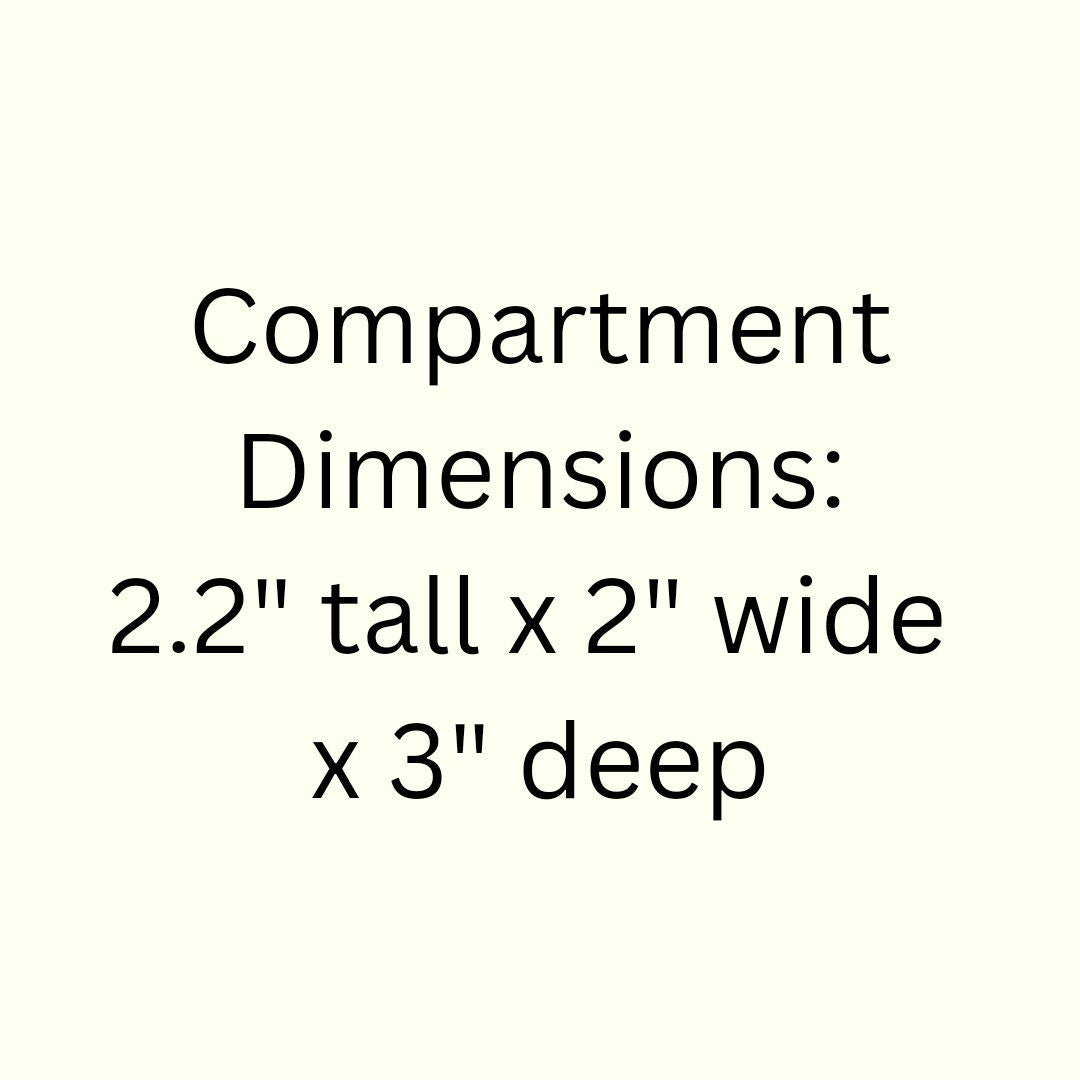 40 Compartment Wooden Shelf Display 2.2"X2"