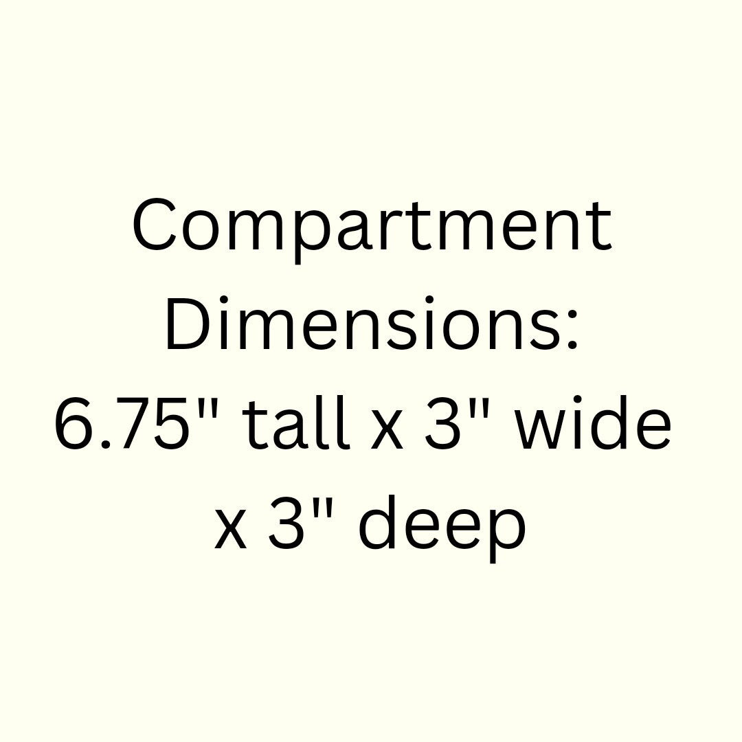 18 Compartment Wooden Display Shelf 6.75"x3"