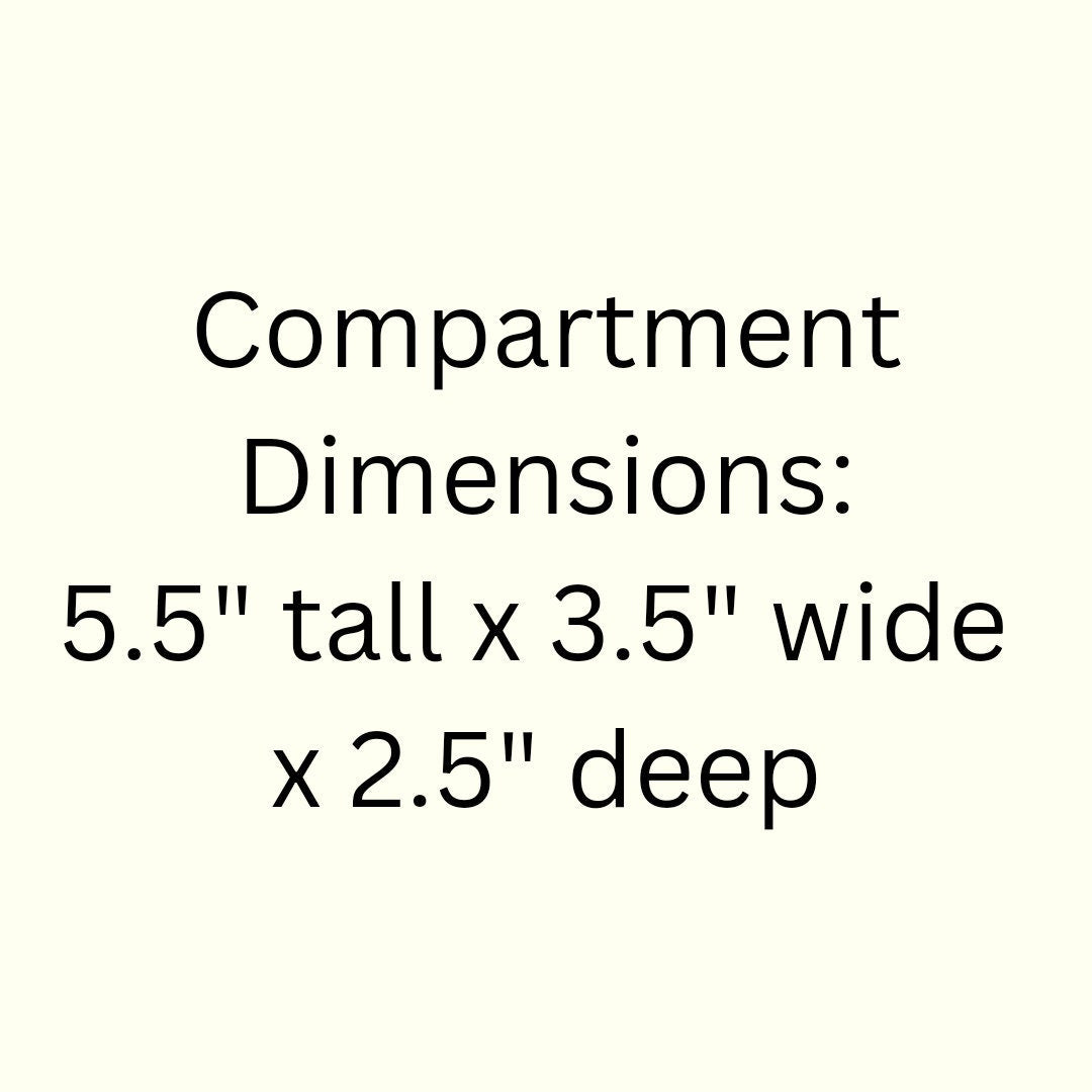 16 Compartment Wooden Display Shelf 5.5"x3.5"