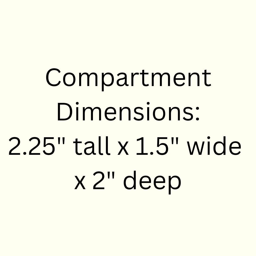 30 Compartment Wooden Display Shelf 2.25"x1.5"