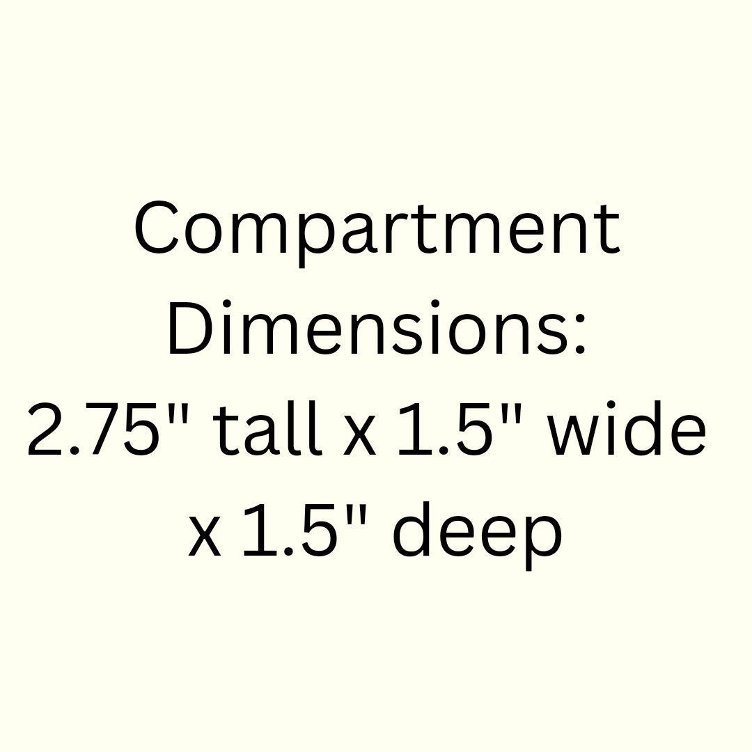 48 Compartment Wooden Display Shelf 2.75"x1.5"