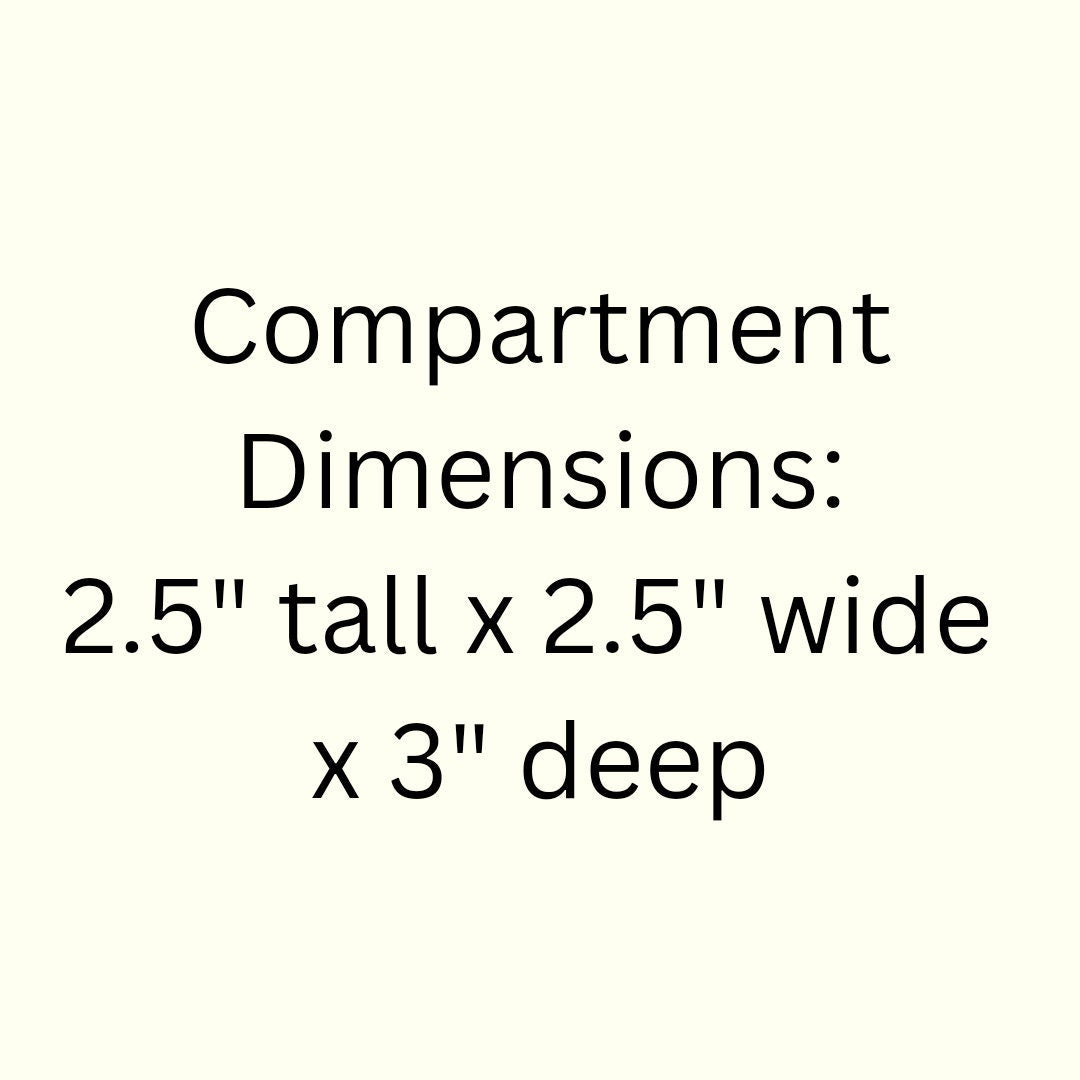 40 Compartment Wooden Shelf 2.5"x2.5"