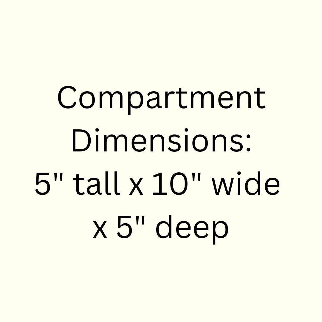 4 Compartment Wooden Display Shelf - 5x10 - Trinket Shelf - Curio Cabinet