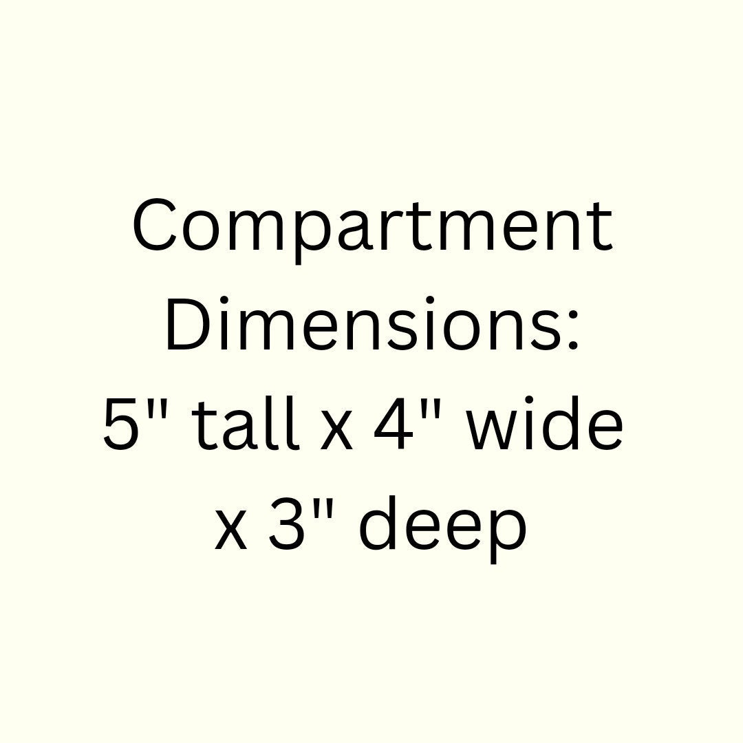 12 Compartment Wooden Display Shelf 5"x4"