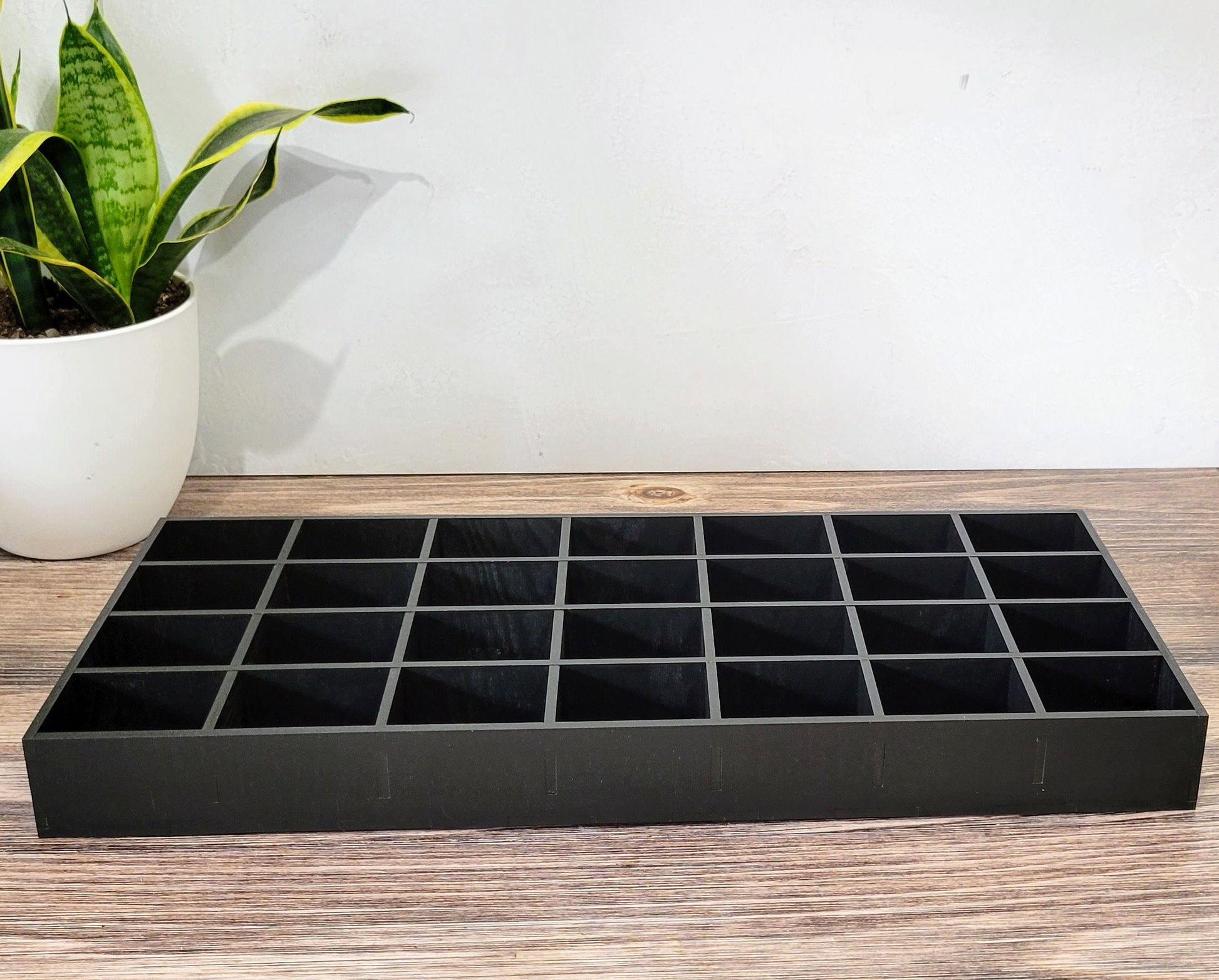 28 Compartment Wooden Display Shelf - 2x3 - Trinket Shelf - Curio Cabinet
