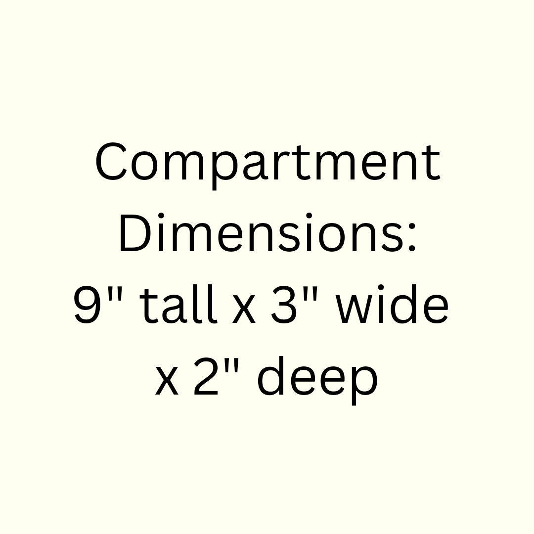 14 Compartment Wooden Display Shelf 9"x3"