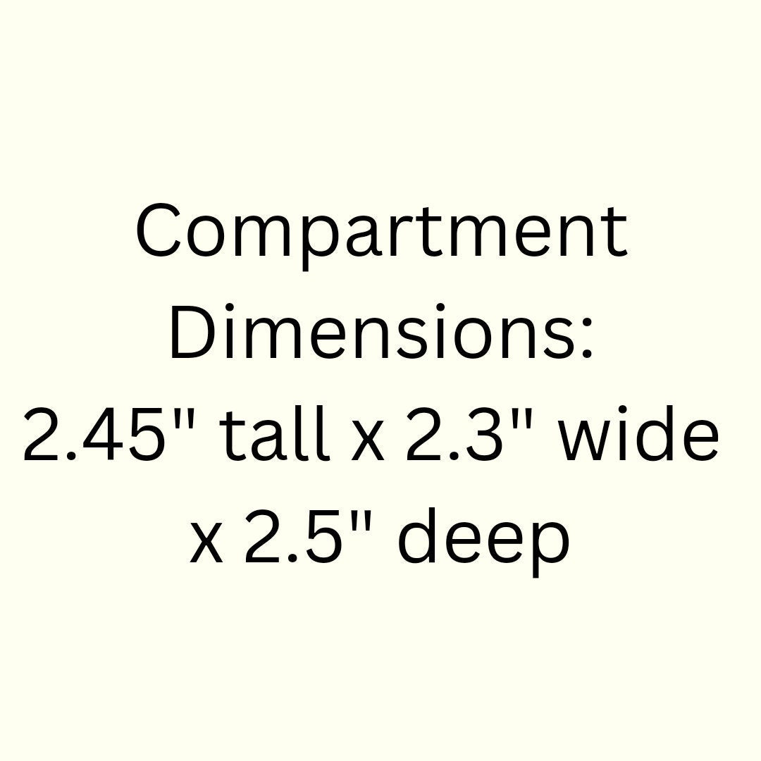 35 Compartment Wooden Display Shelf 2.45"x2.3"