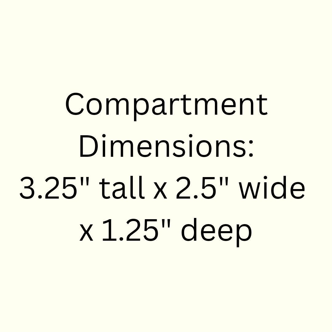 45 Compartment Wooden Display Shelf 3.25"x2.5"