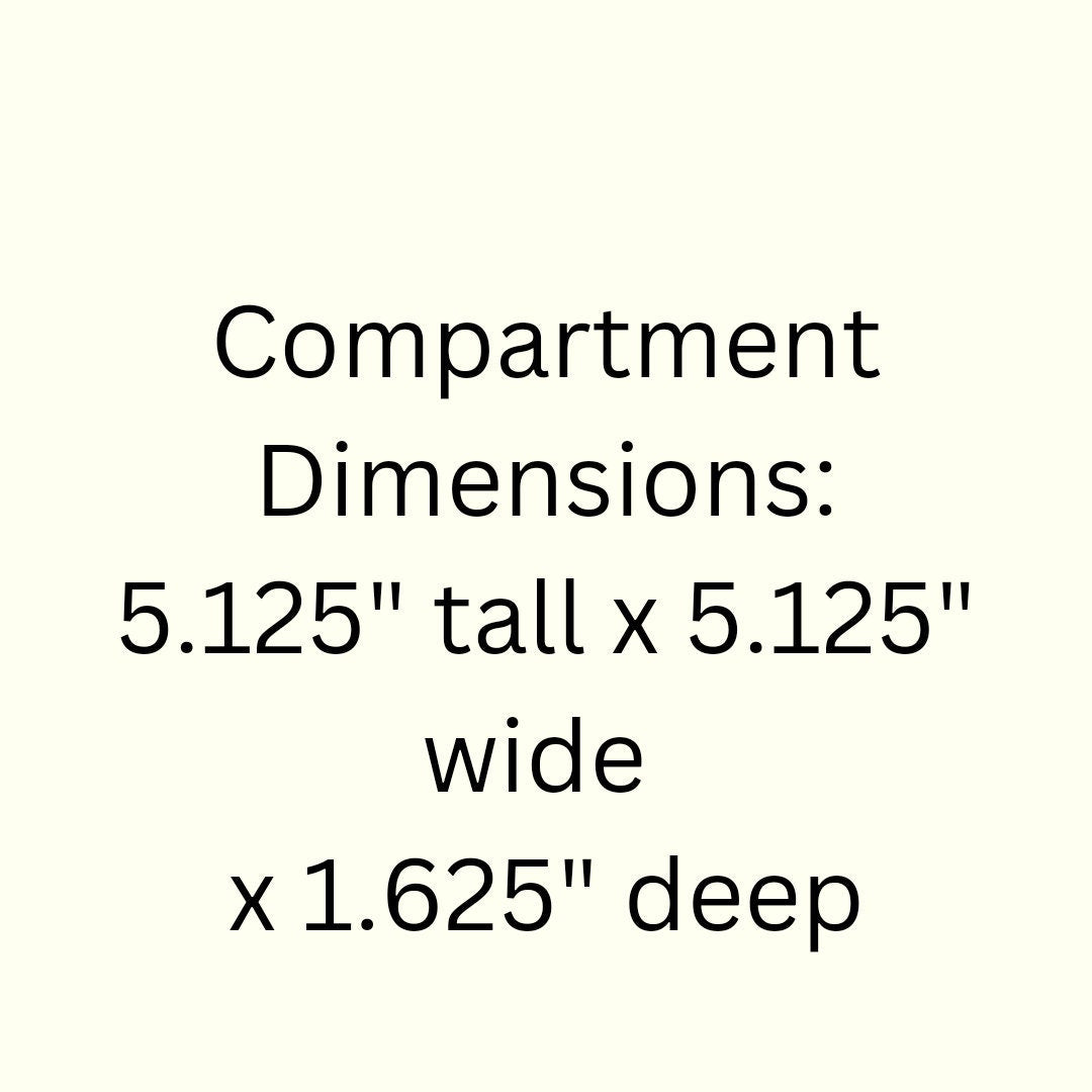 12 Compartment Wooden Display Shelf - 5.1x5.1 - Trinket Shelf - Curio Cabinet