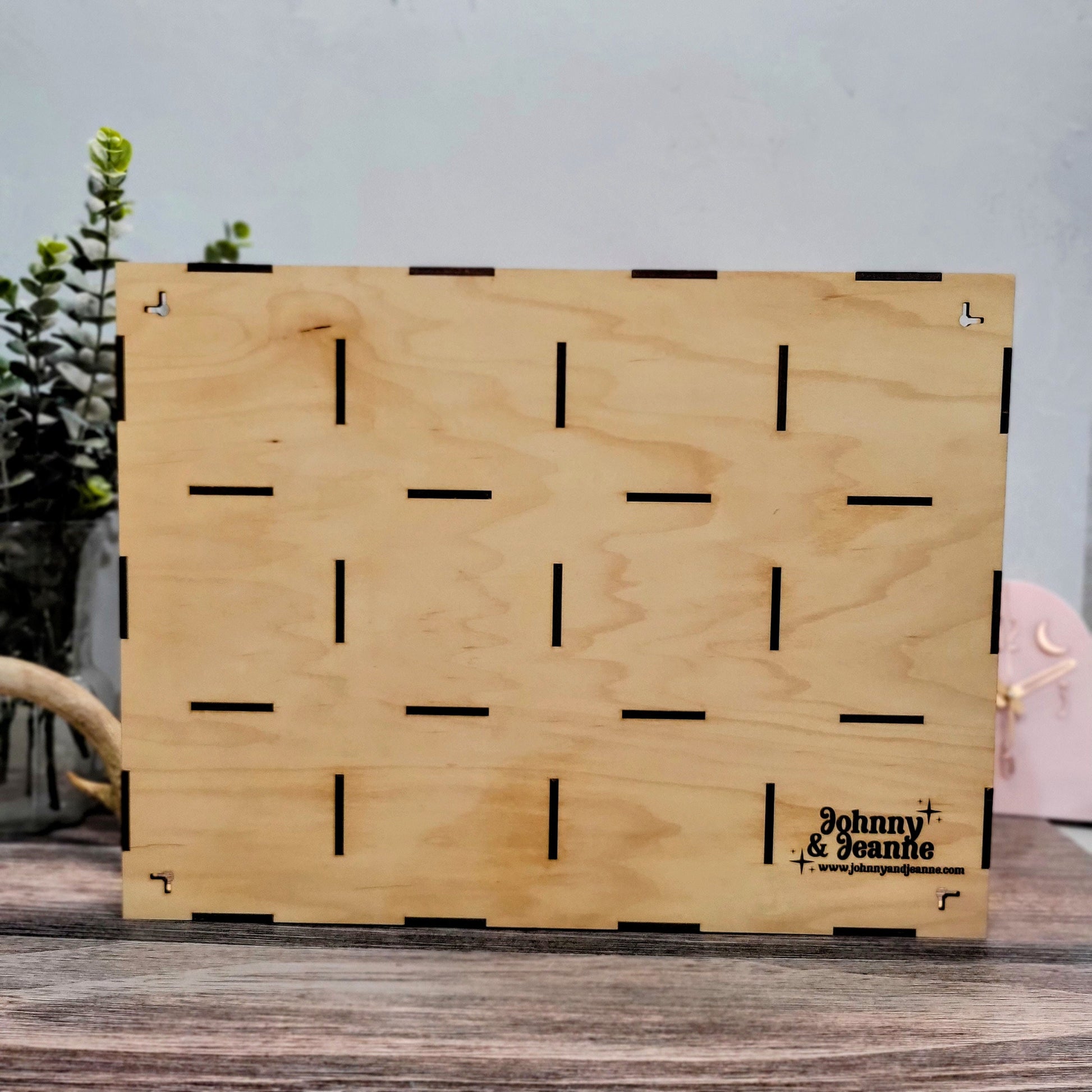 12 Compartment Wooden Display Shelf - 5.1x5.1 - Trinket Shelf - Curio Cabinet