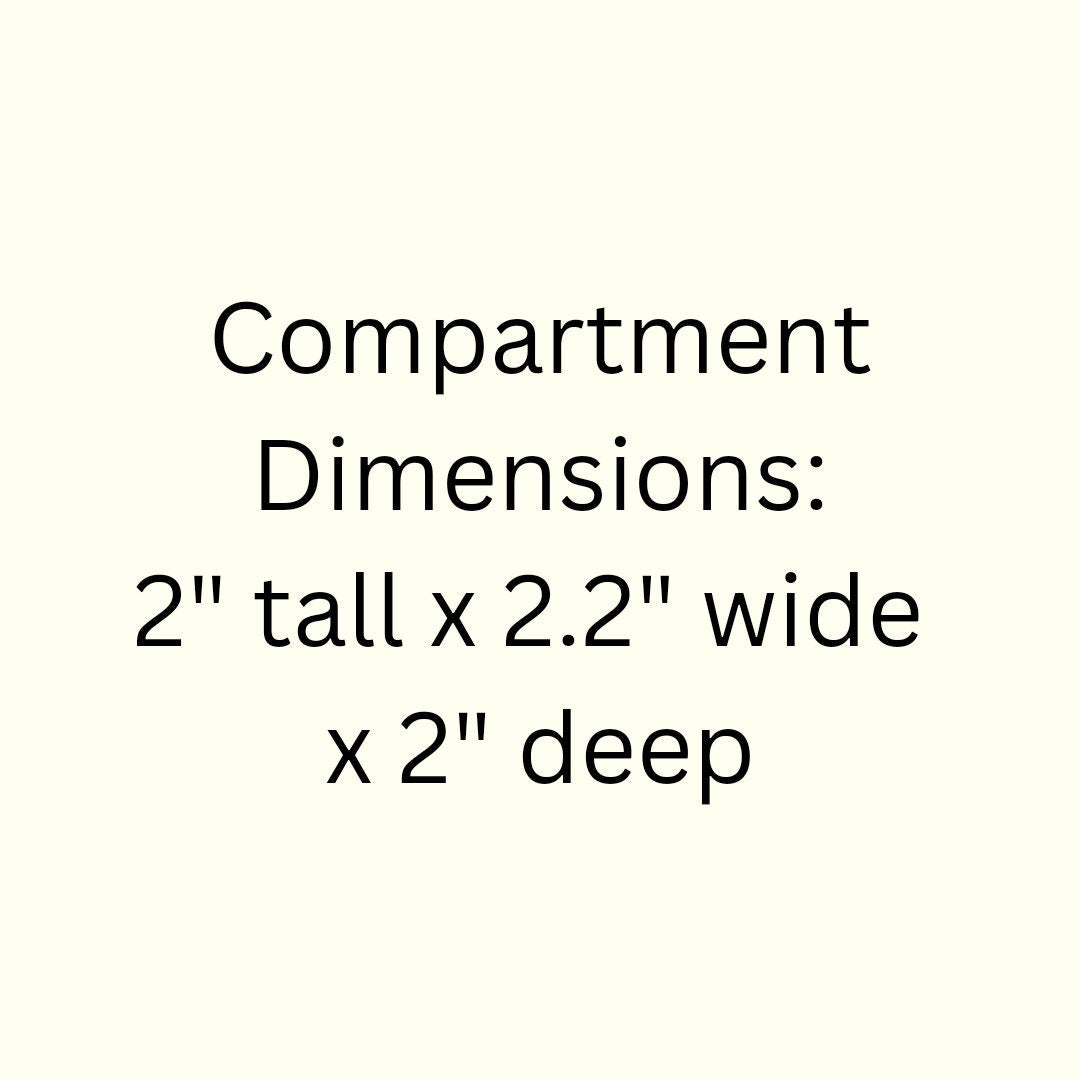 32 Compartment Wooden Display Shelf 2"x2.2"