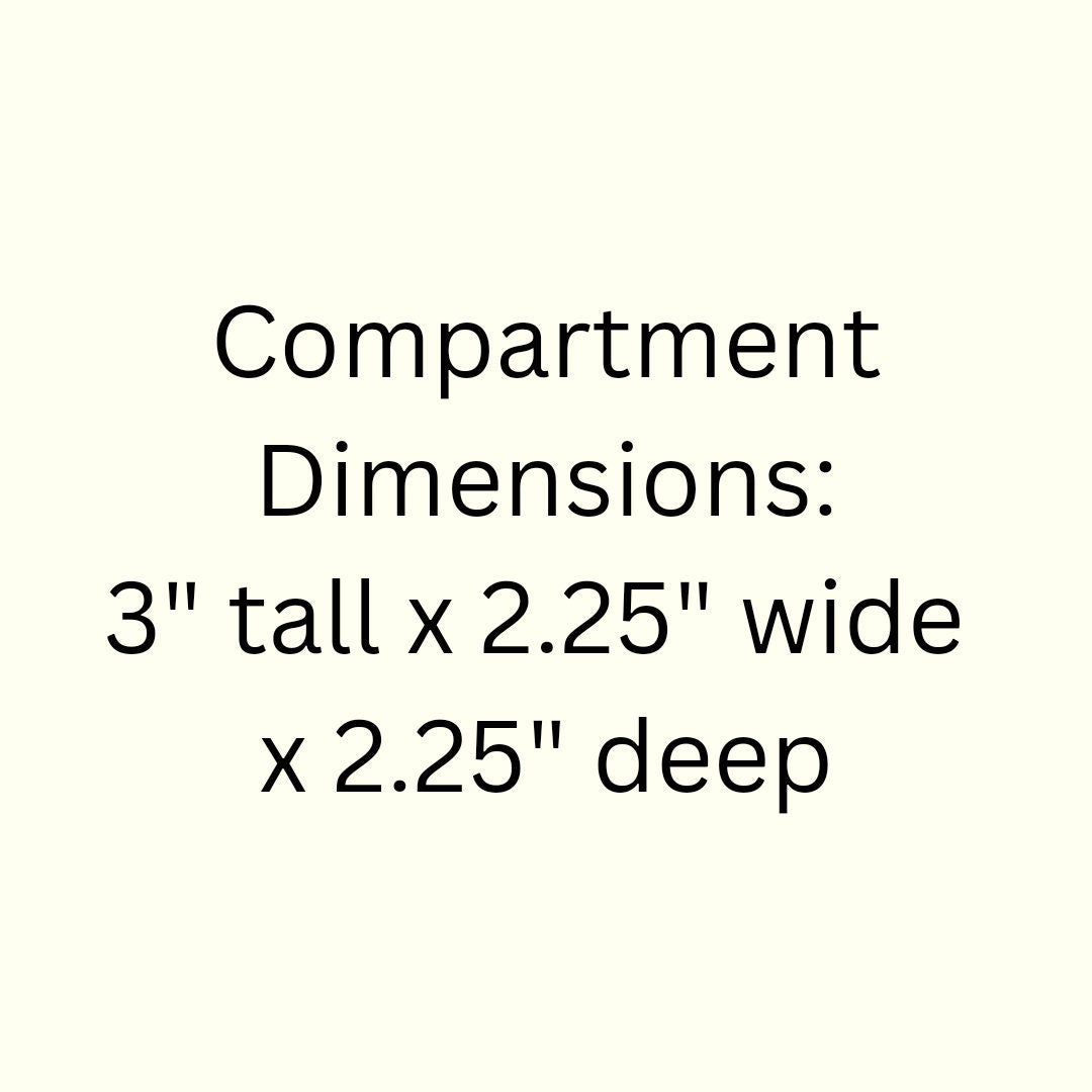 36 Compartment Wooden Display Shelf 3"x2.25"