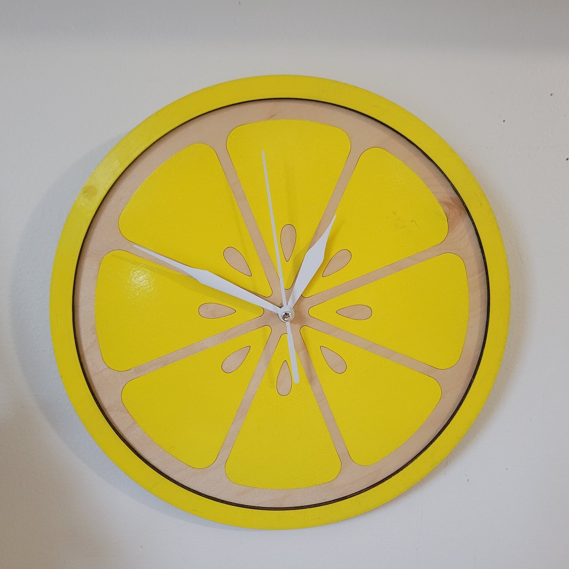 Wooden Lemon Slice Clock