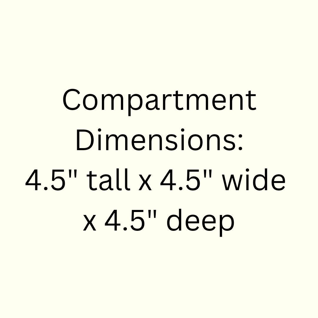 15 Compartment Wooden Display Shelf 4.5"x4.5"