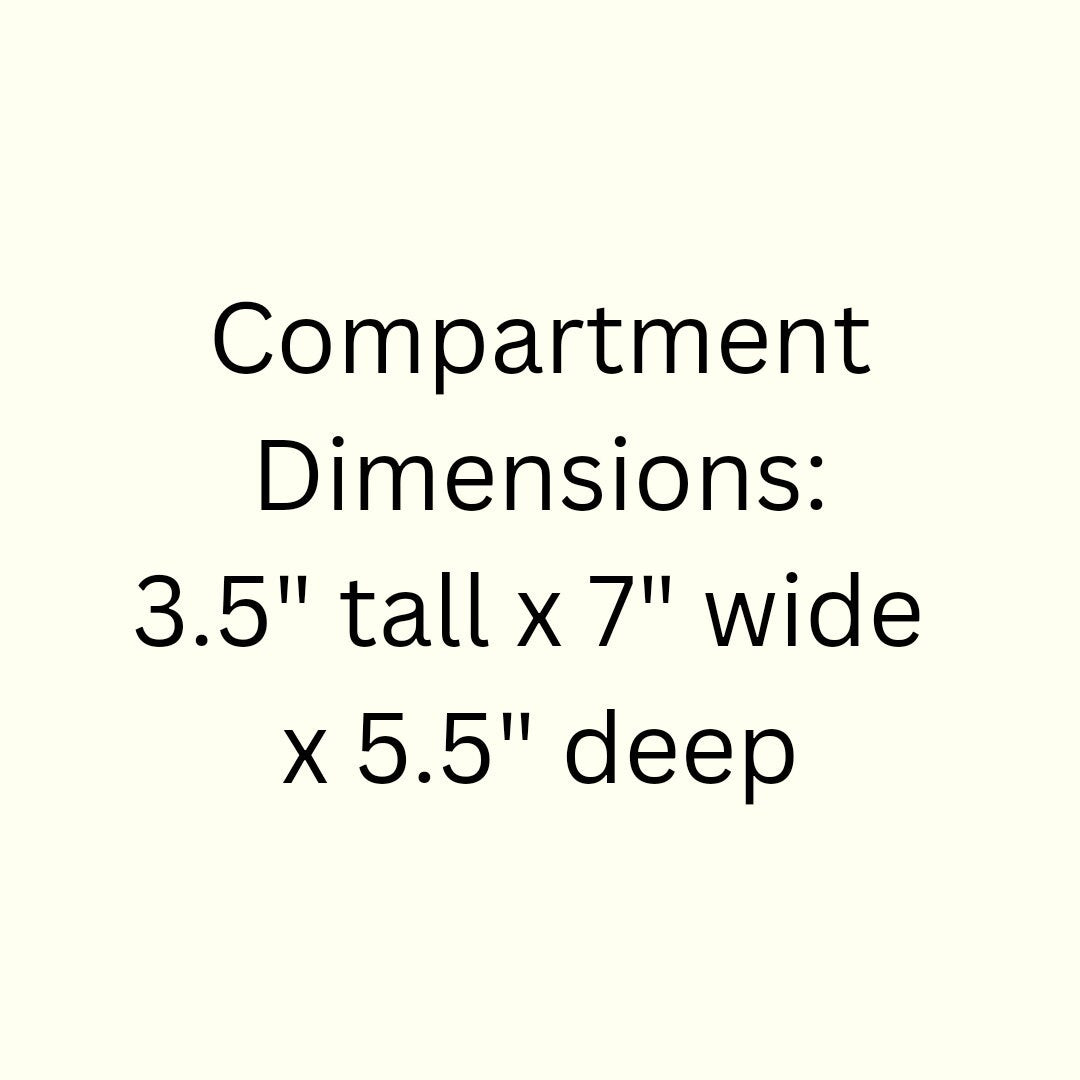 15 Compartment Wooden Display Shelf 3.5"x7"