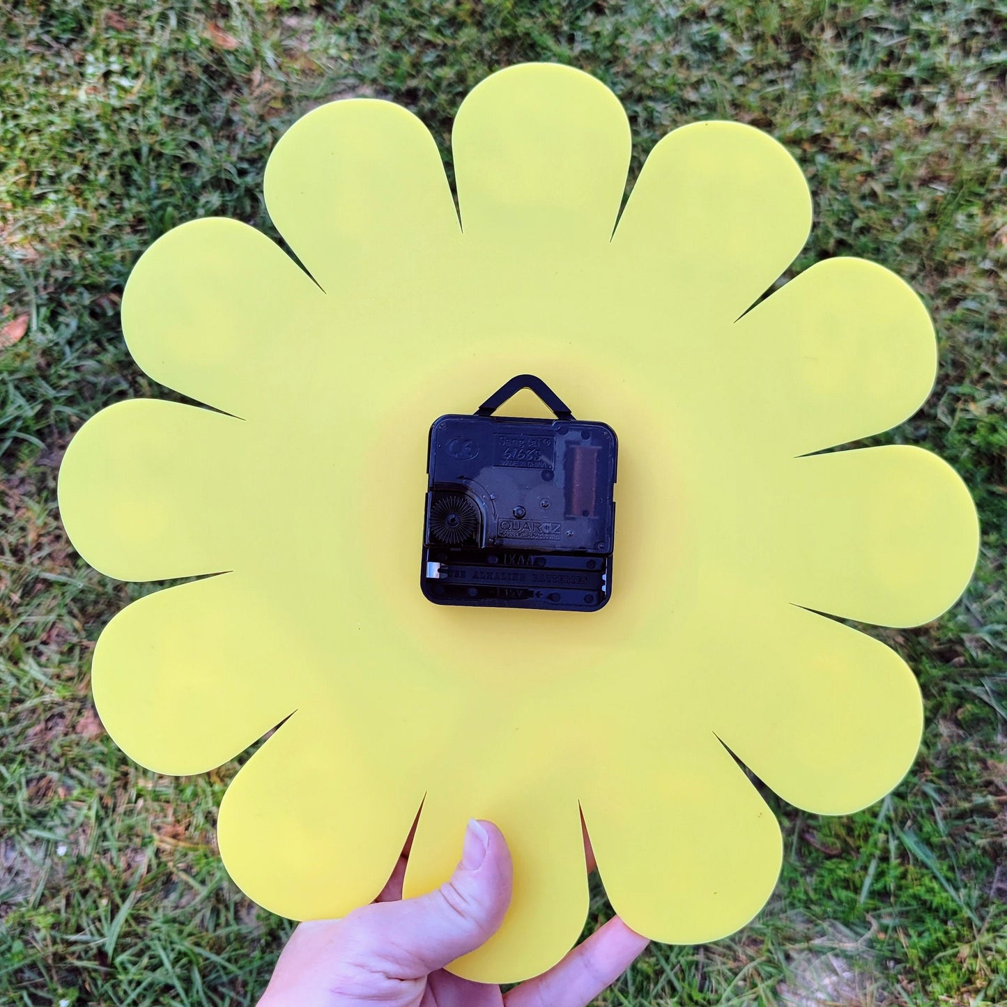 Yellow Daisy Wall Clock
