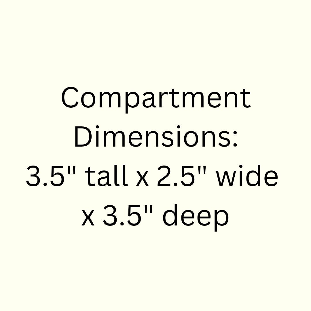 35 Compartment Wooden Display Shelf 3.5"x2.5"