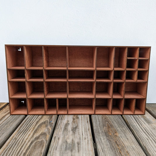 Shadow Box Wooden Display Shelf - Wall Cubby Shelf - Multiple Compartment Sizes - #3 - Trinket Shelf - Curio Cabinet
