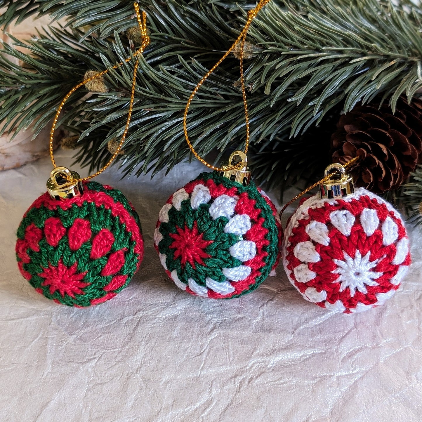 Crochet Christmas Bauble - Boho Ornament - Knit Christmas Ornament - Ornament Gift - Custom Ornament - Christmas Decorations - Cottagecore