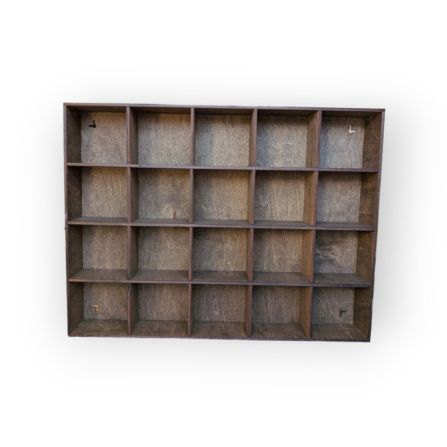 20 Compartment Wooden Display Shelf 3.75"x4"