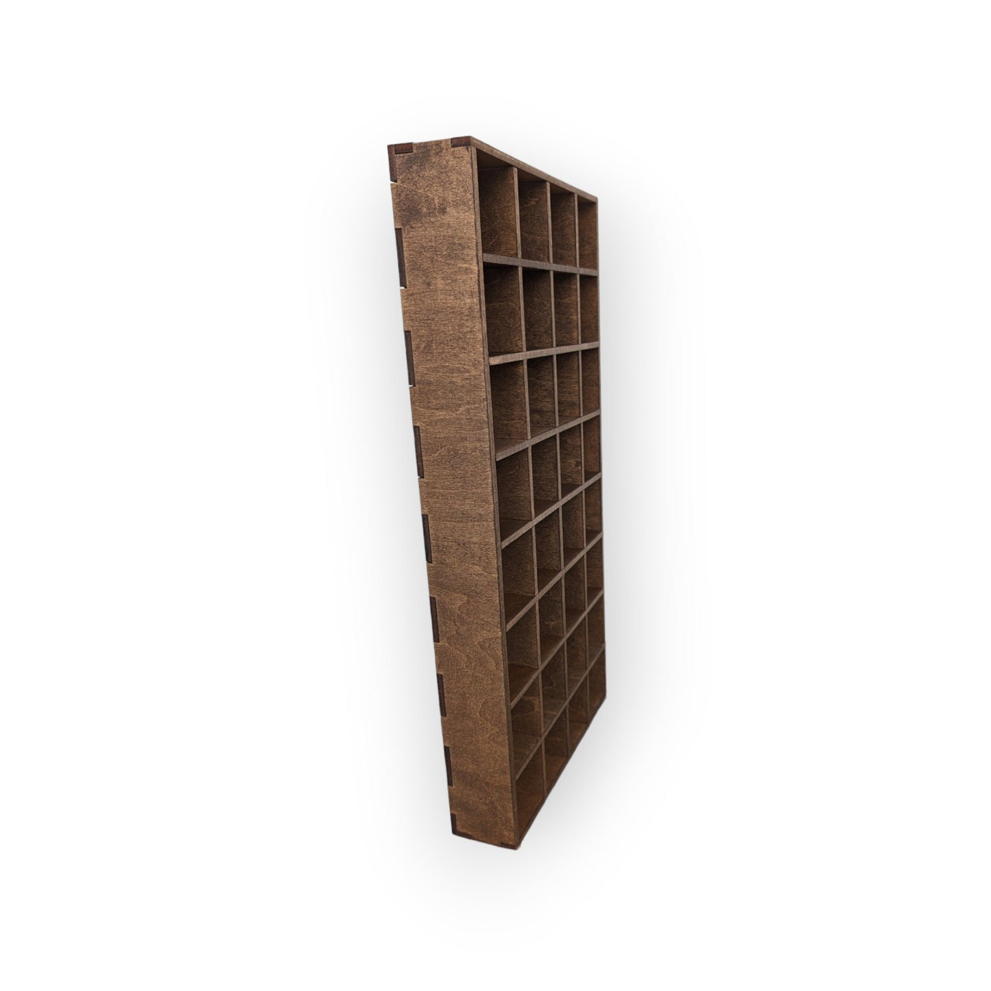 32 Compartment Wooden Display Shelf 2"x2.2"