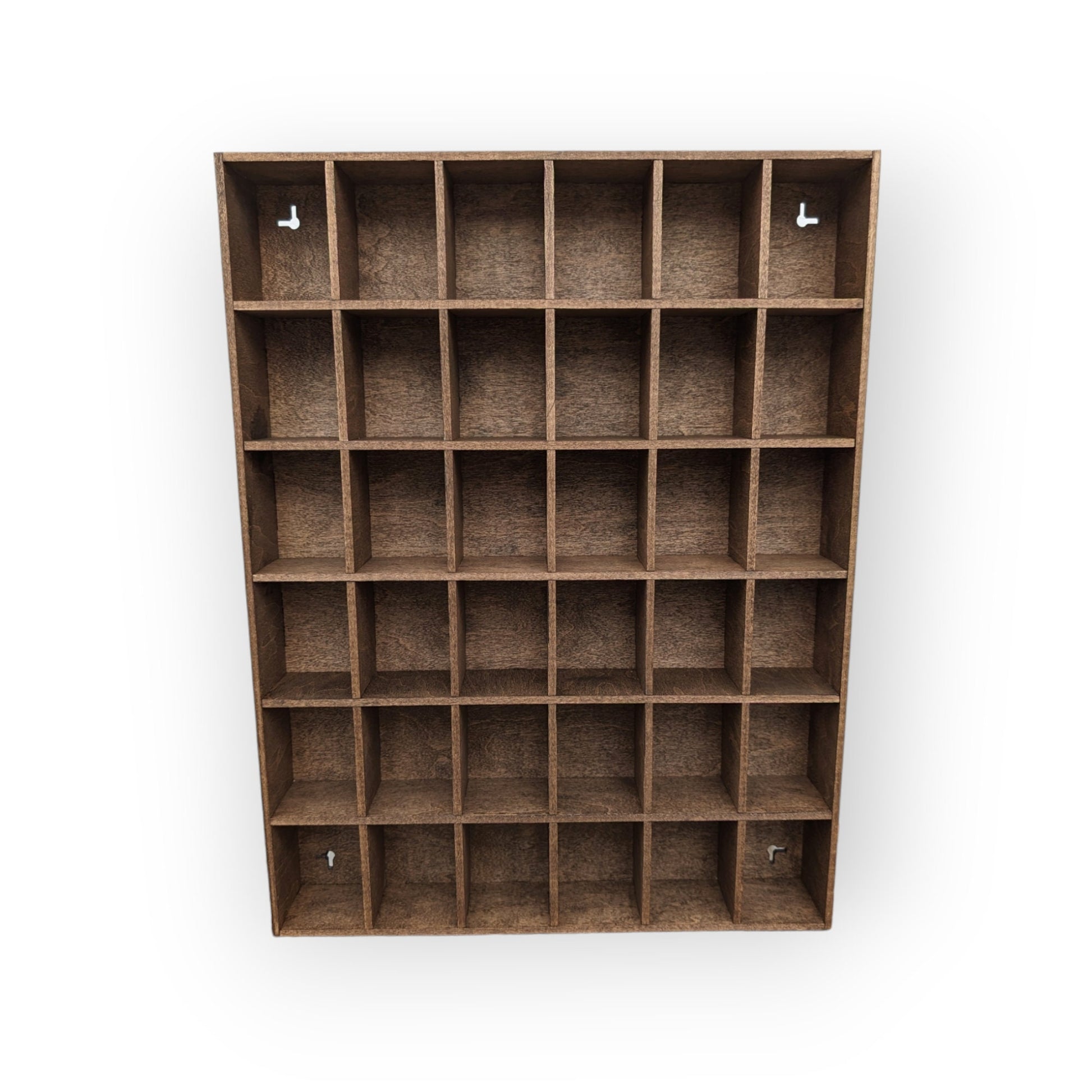 36 Compartment Wooden Display Shelf 3"x2.25"