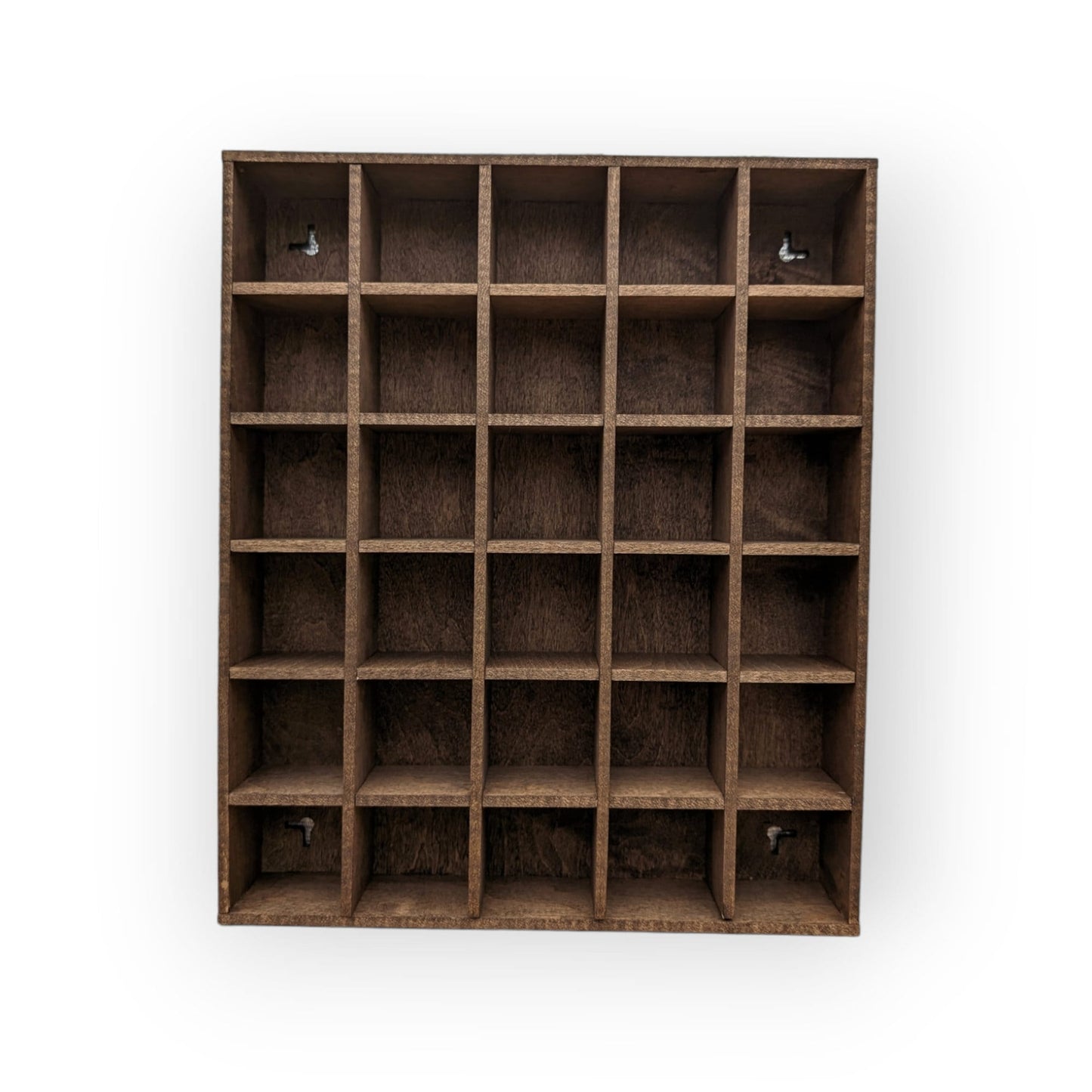 30 Compartment Wooden Display Shelf 2"X2"