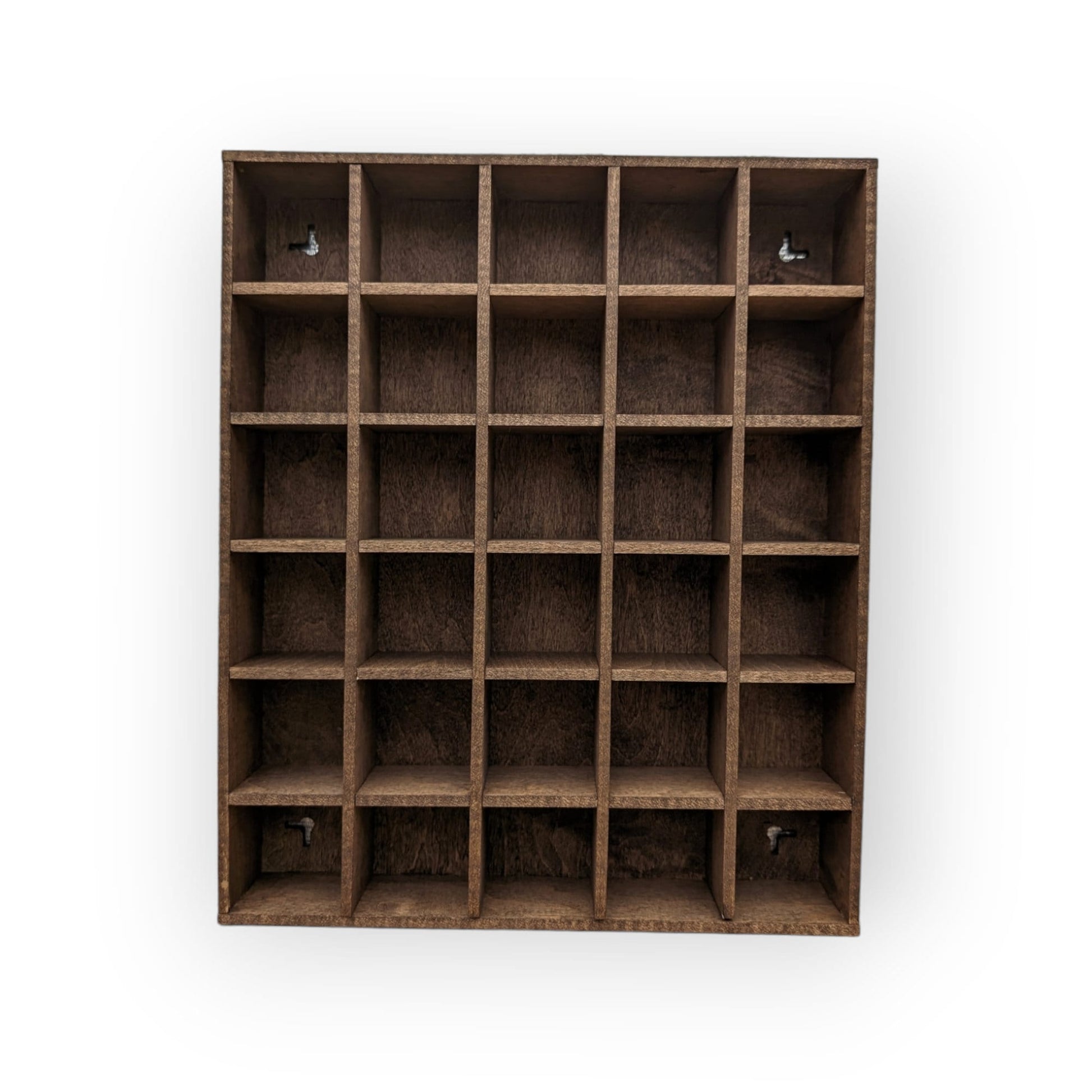 30 Compartment Wooden Display Shelf 2"X2"