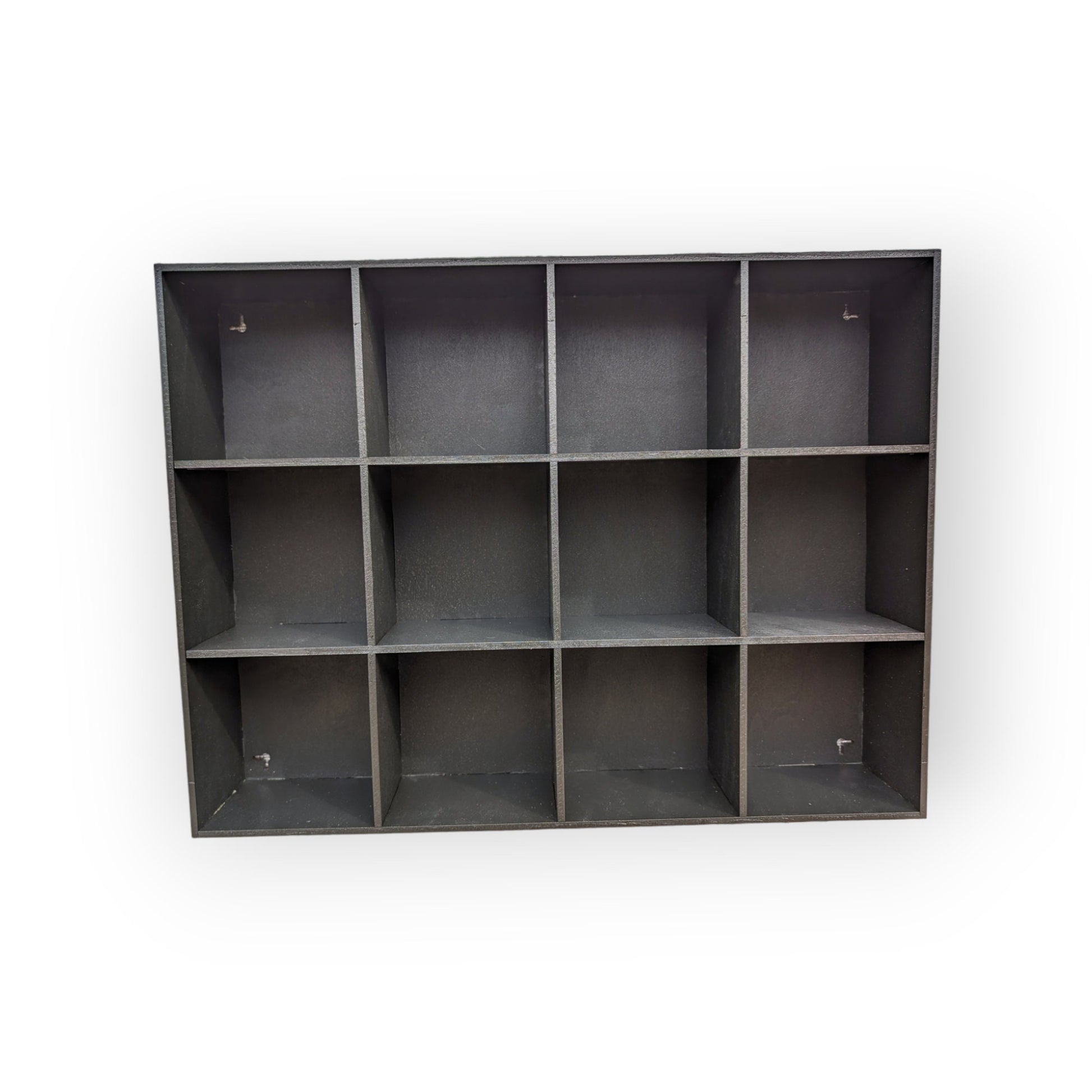 12 Compartment Wooden Display Shelf 5"x5"