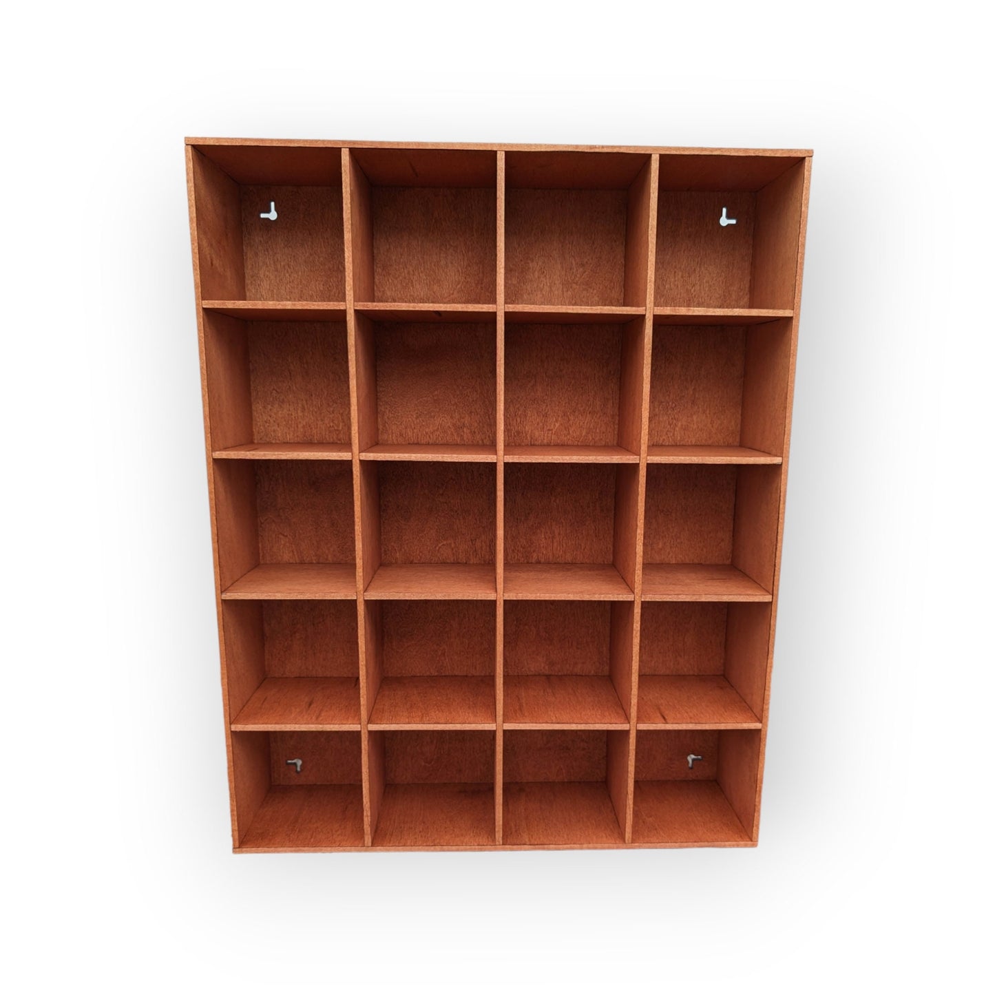 20 Compartment Wooden Display Shelf 4"x4"