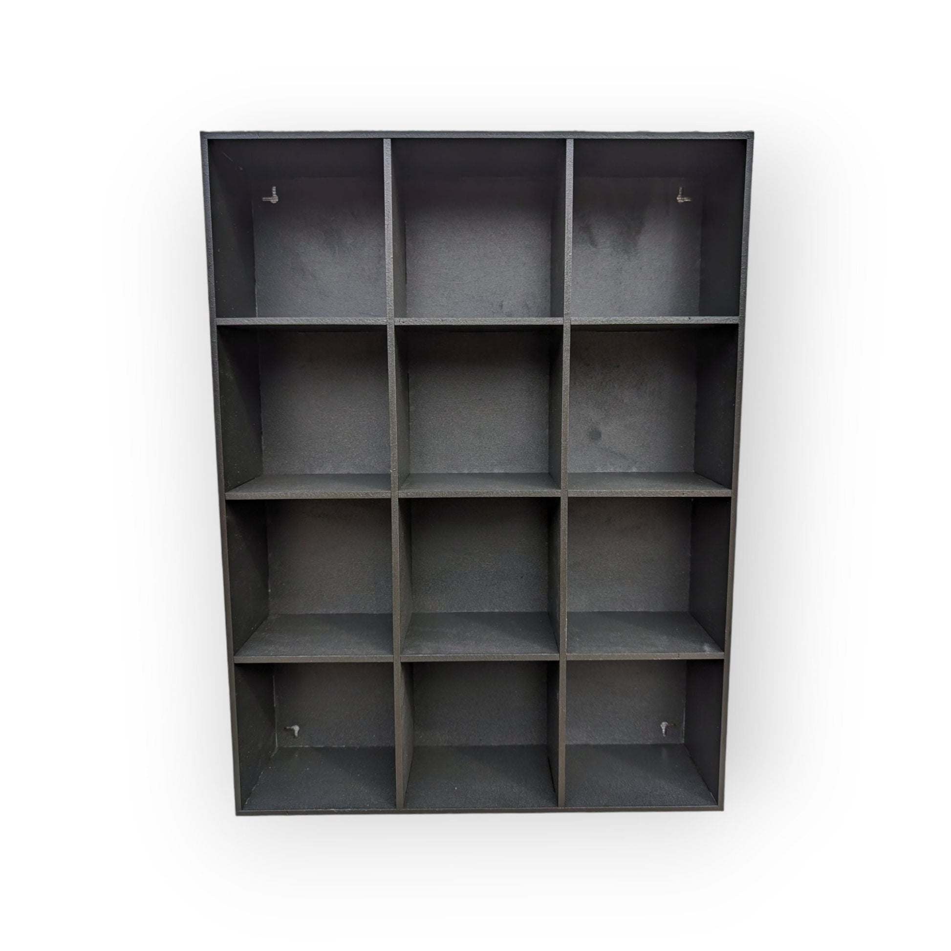 12 Compartment Wooden Display Shelf 5"x5"