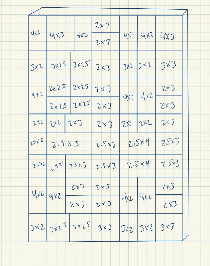 Shadow Box Wooden Display Shelf - Wall Cubby Shelf - Multiple Compartment Sizes - #12 - Trinket Shelf - Curio Cabinet