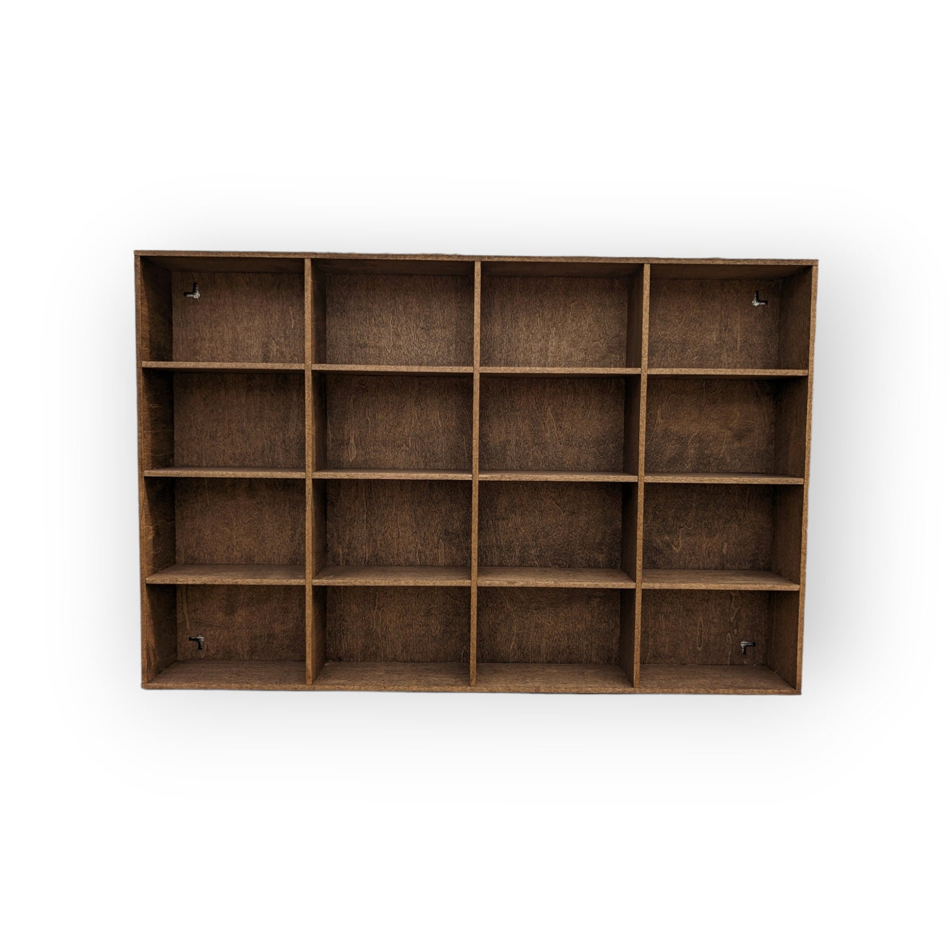 16 Compartment Wooden Display Shelf - 5.5x3.5 - Trinket Shelf - Curio Cabinet