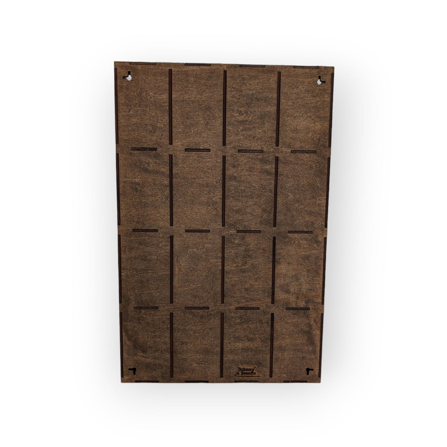 16 Compartment Wooden Display Shelf - 5.5x3.5 - Trinket Shelf - Curio Cabinet