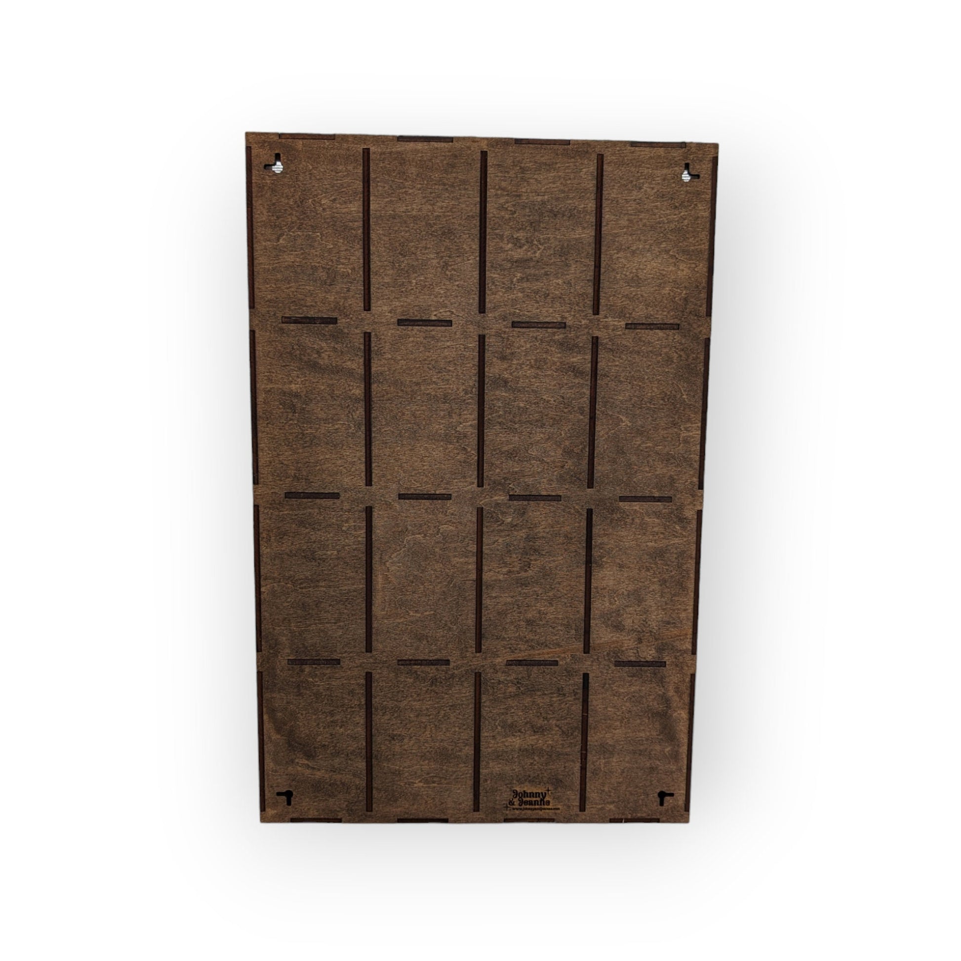 16 Compartment Wooden Display Shelf - 5.5x3.5 - Trinket Shelf - Curio Cabinet