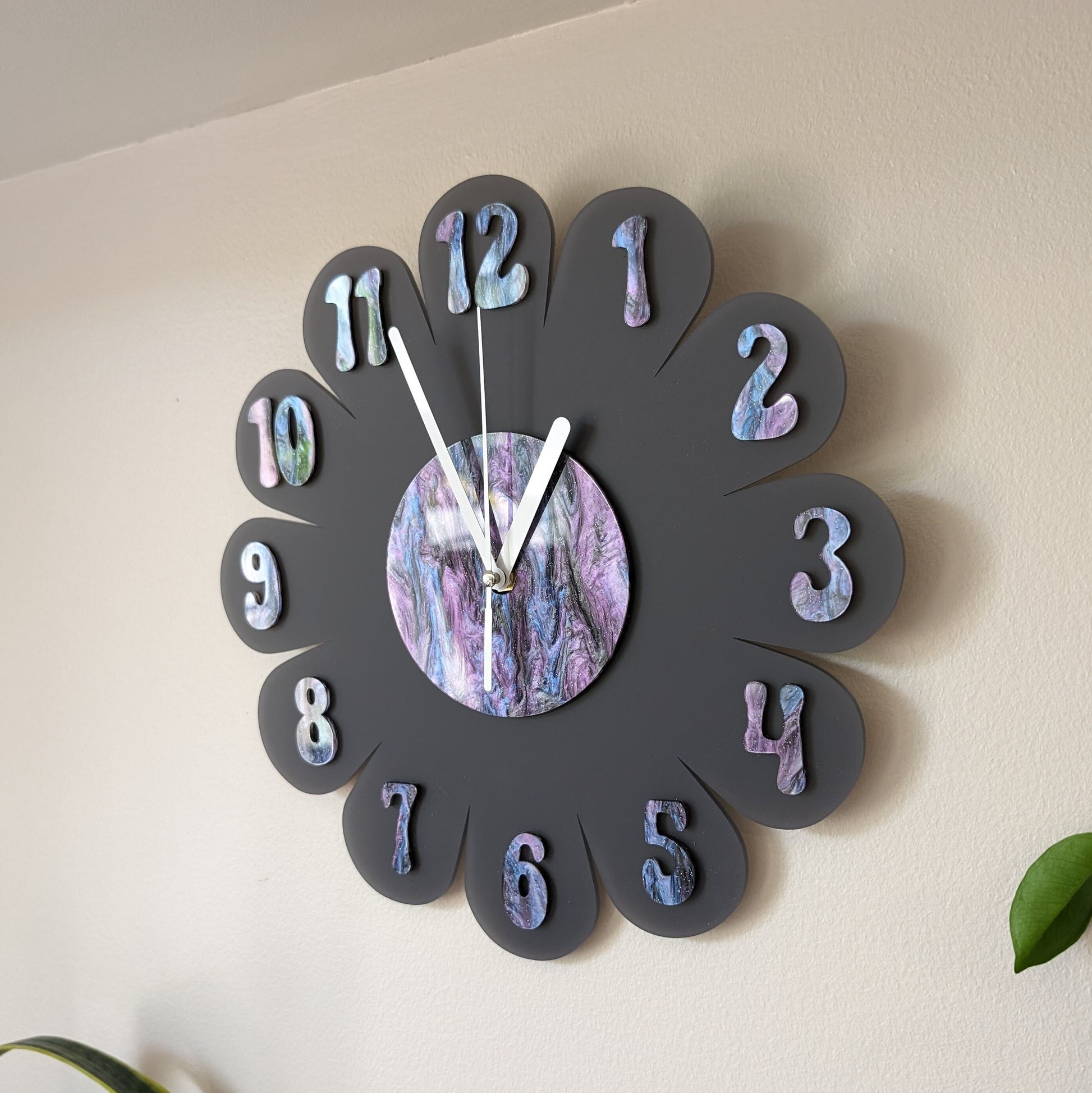 Galaxy Daisy Wall Clock