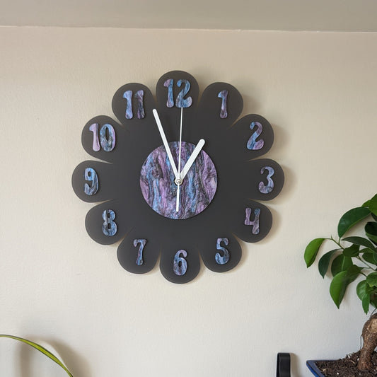 Galaxy Daisy Wall Clock