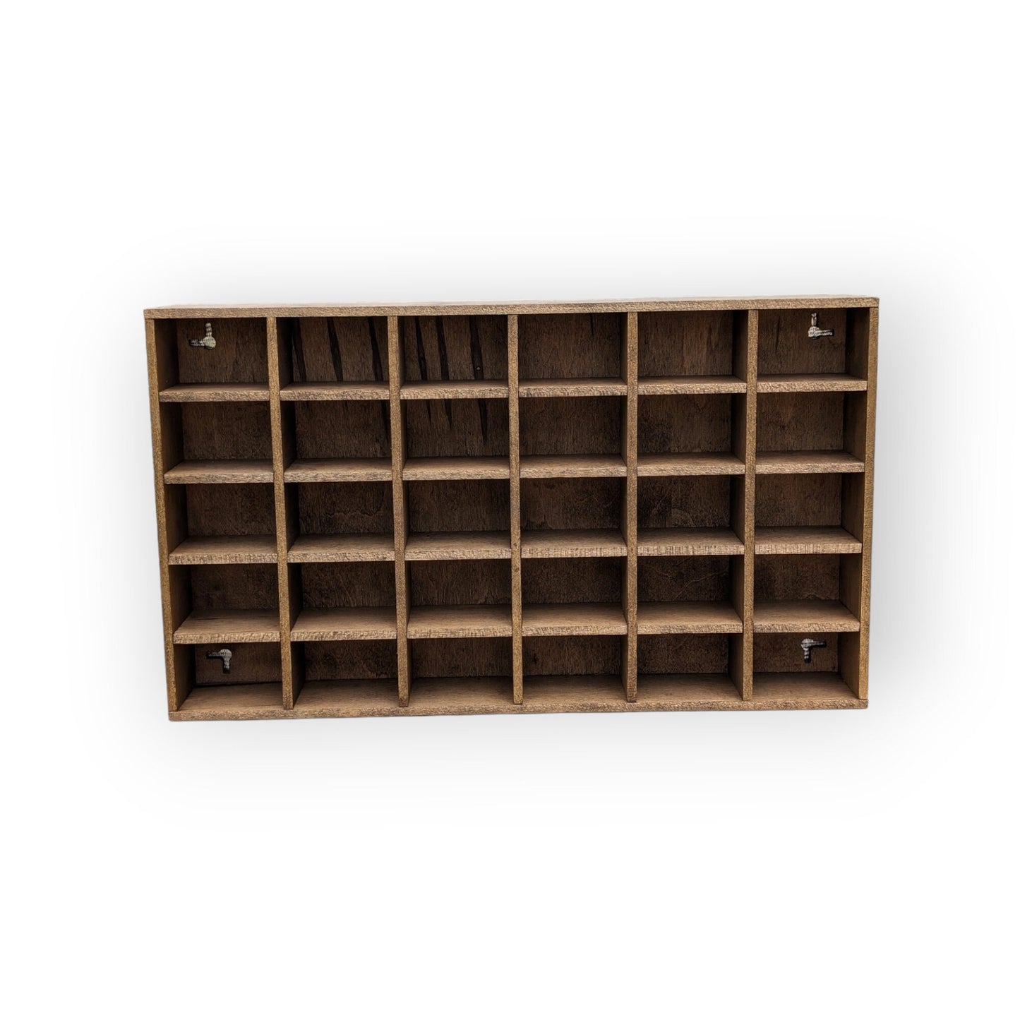 30 Compartment Wooden Display Shelf 2.25"x1.5"