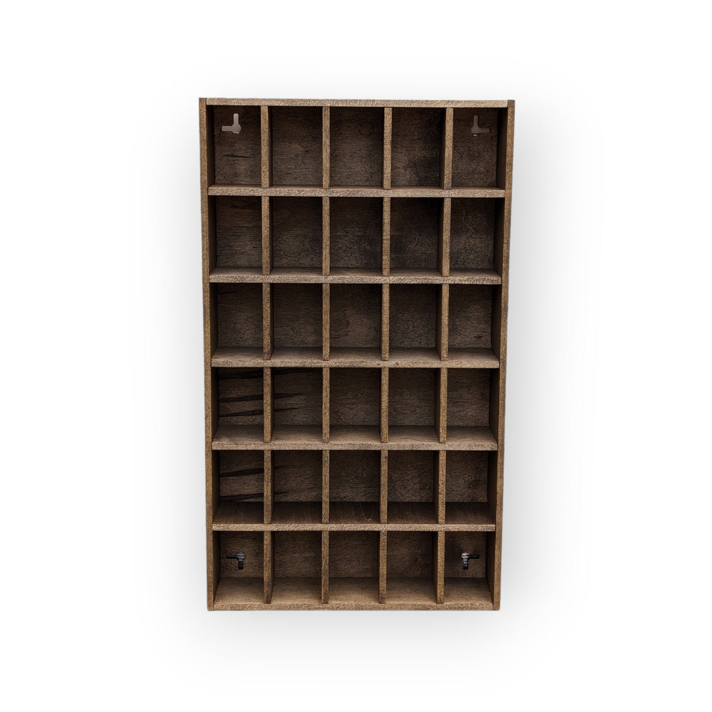 30 Compartment Wooden Display Shelf 2.25"x1.5"