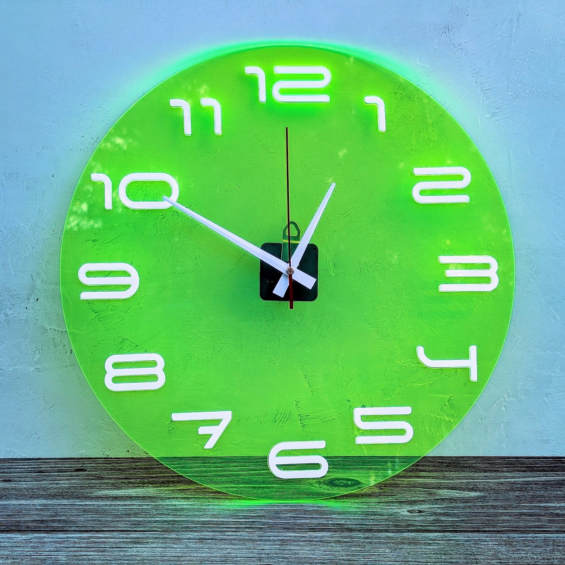 Blacklight Space Clock