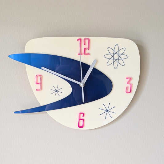 Mid Century Retro 50s Style Clock