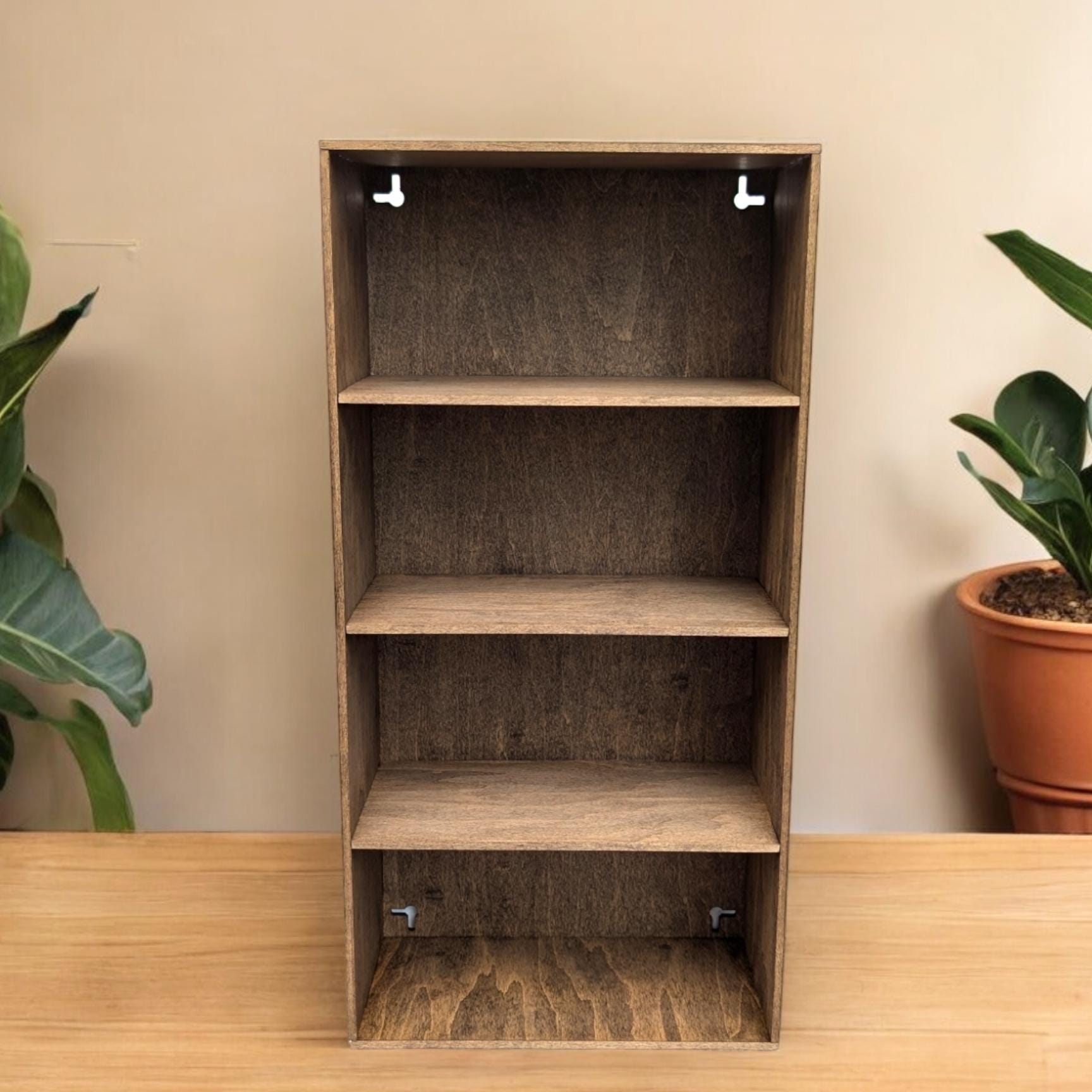 4 Compartment Wooden Display Shelf - 5x10 - Trinket Shelf - Curio Cabinet