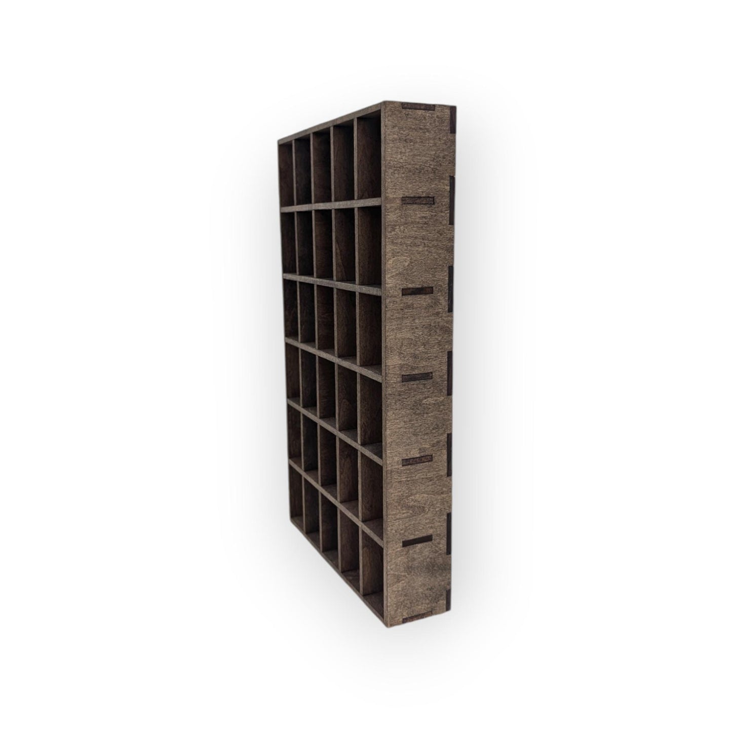 30 Compartment Wooden Display Shelf 2.25"x1.5"