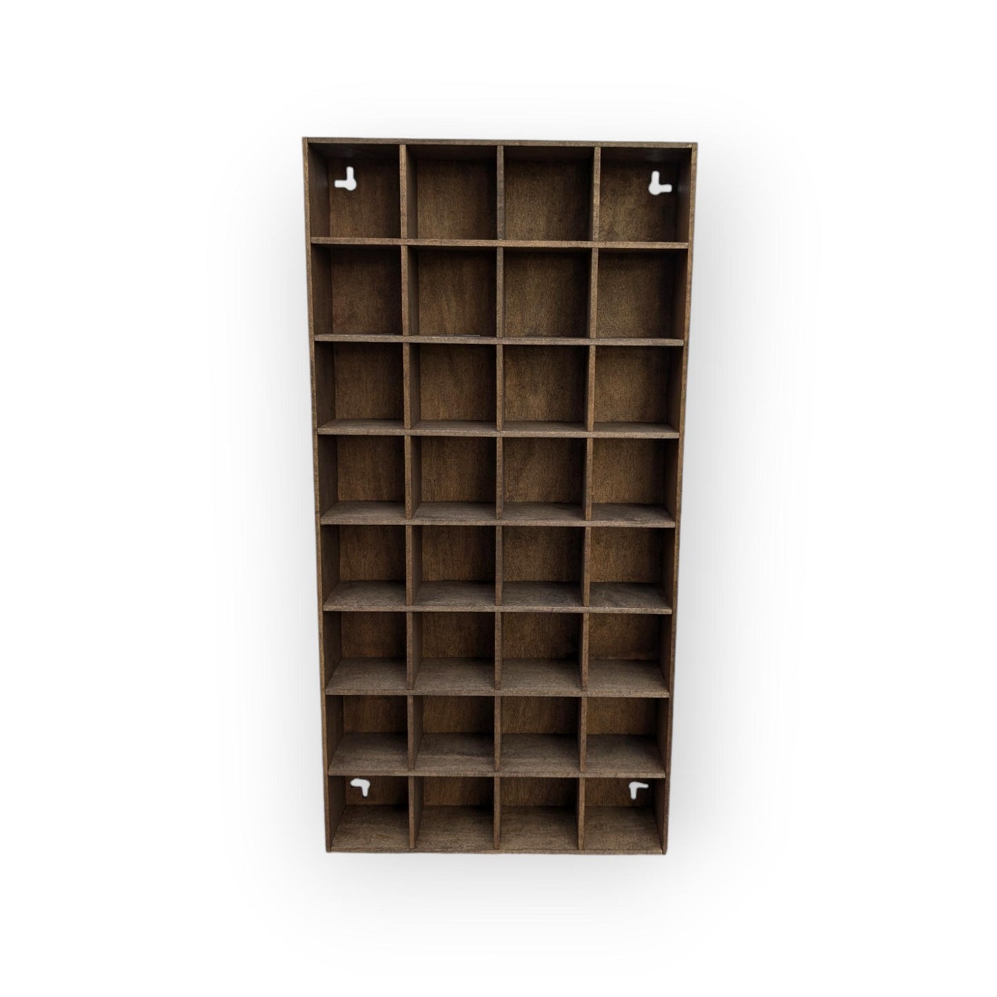 32 Compartment Wooden Display Shelf 3"x3"