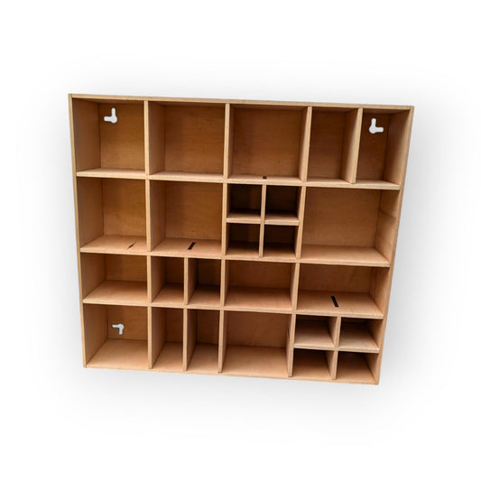Shadow Box Wooden Display Shelf - Wall Cubby Shelf - Multiple Compartment Sizes - #17a - Trinket Shelf - Curio Cabinet