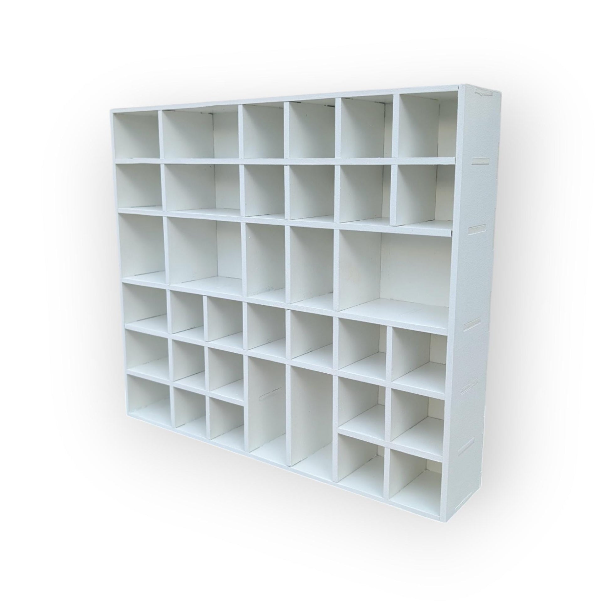 Shadow Box Wooden Display Shelf - Wall Cubby Shelf - Multiple Compartment Sizes - #6 - Trinket Shelf - Curio Cabinet