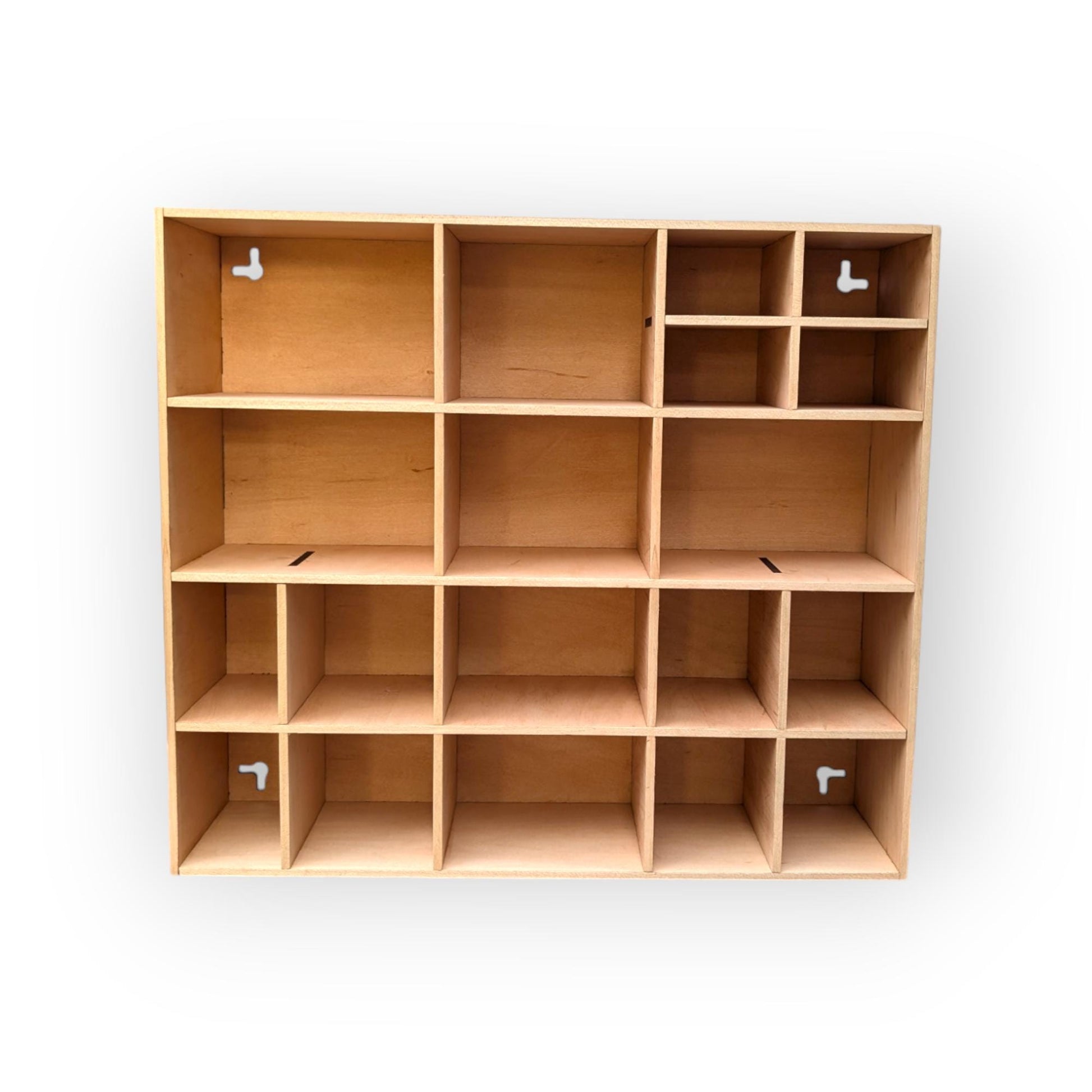 Shadow Box Wooden Display Shelf - Wall Cubby Shelf - Multiple Compartment Sizes - #17c - Trinket Shelf - Curio Cabinet
