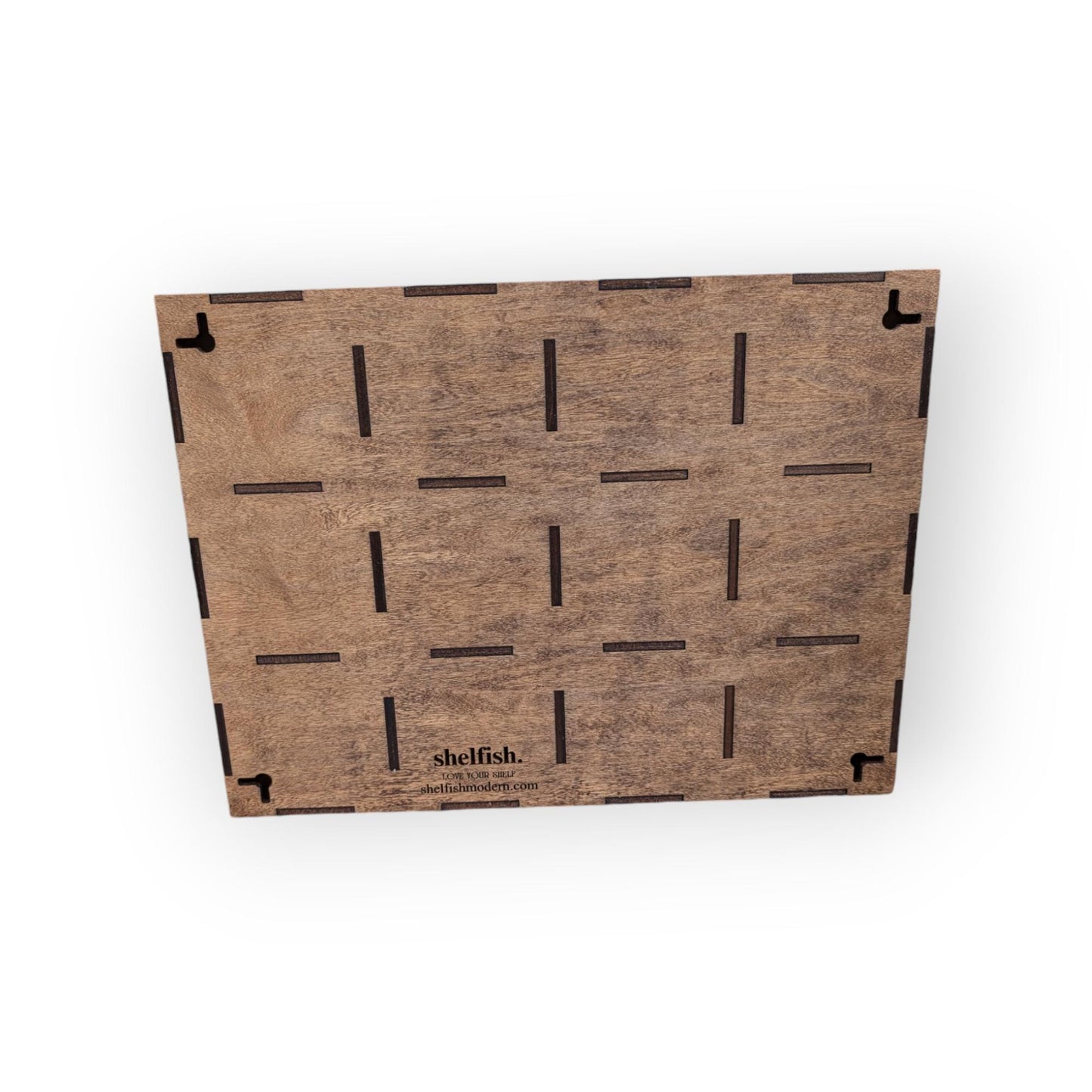 12 Compartment Wooden Display Shelf - 3.5x3.5 - Trinket Shelf - Curio Cabinet