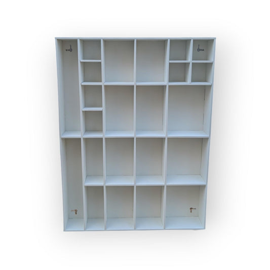 Shadow Box Wooden Display Shelf - Wall Cubby Shelf - Multiple Compartment Sizes - #1 - Trinket Shelf - Curio Cabinet